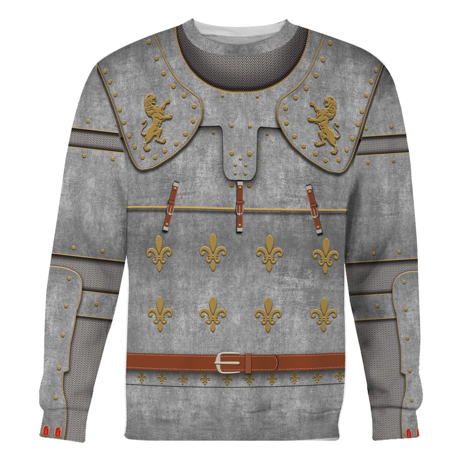  CustomsPig Medieval Suit of Armor Costume Hoodie Sweatshirt T-Shirt Tracksuit -  CustomsPig.com