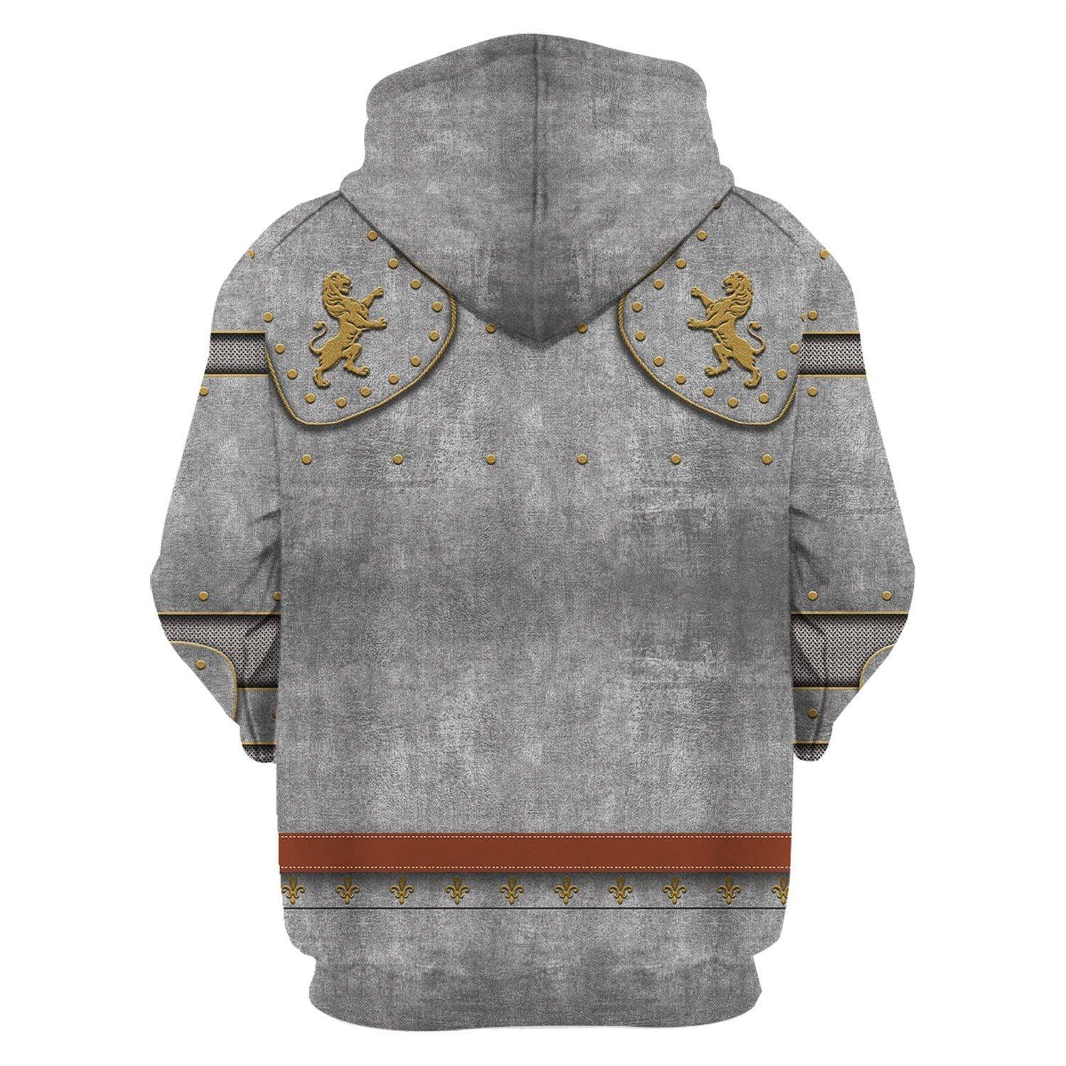  CustomsPig Medieval Suit of Armor Costume Hoodie Sweatshirt T-Shirt Tracksuit -  CustomsPig.com