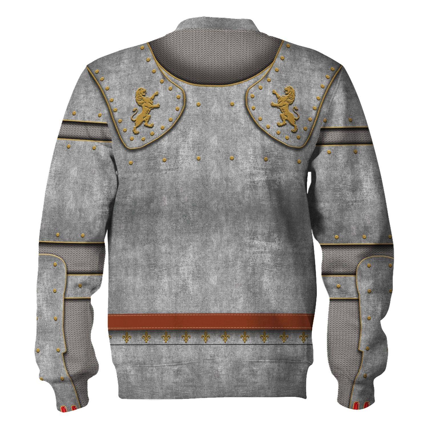 Gearhomie Medieval Suit of Armor Costume Hoodie Sweatshirt T-Shirt Tracksuit - Gearhomie.com