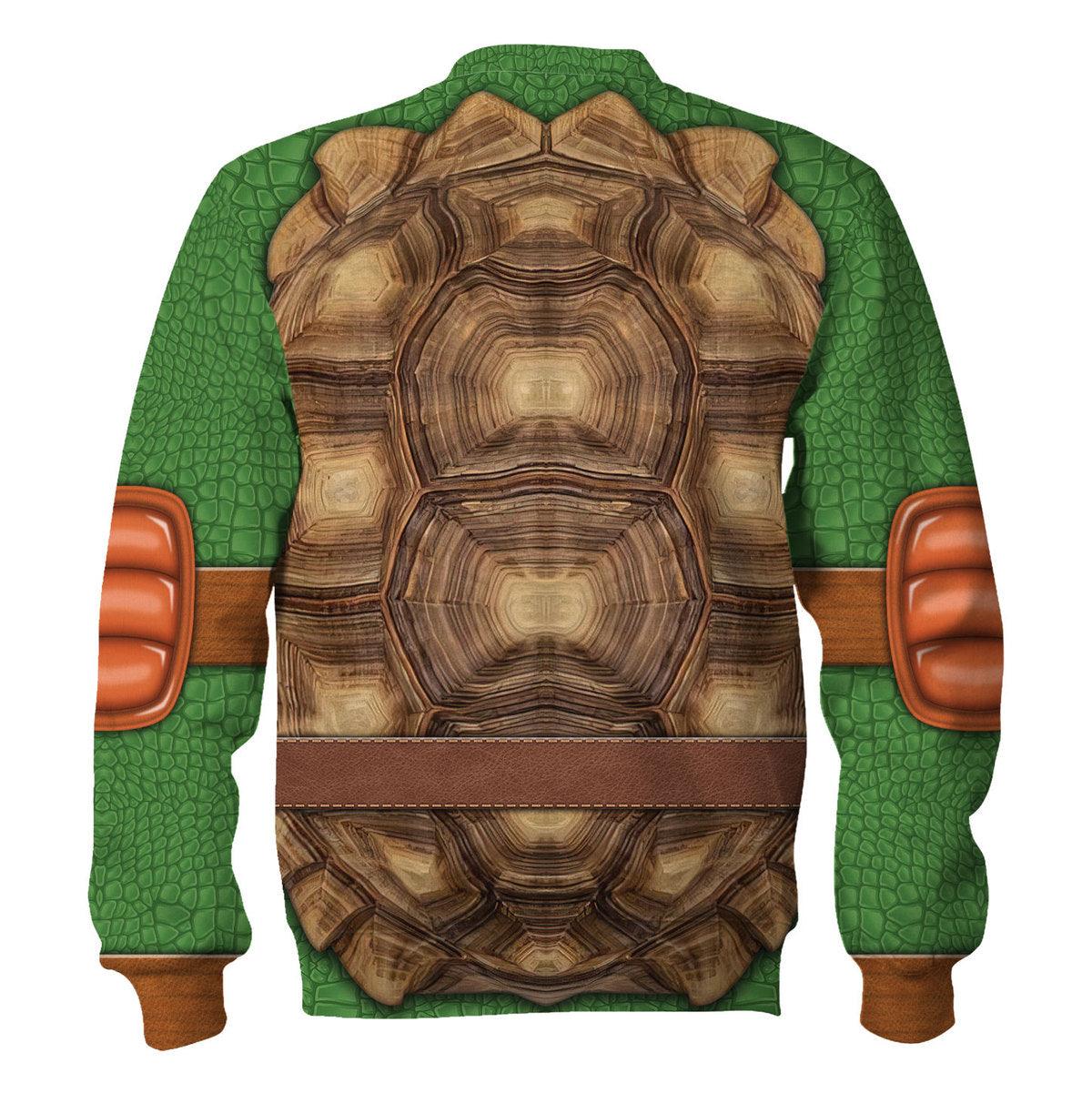 CustomsPig Michelangelo Ninja Turtles Costume Hoodie Sweatshirt T-Shirt ZipHoodie Sweatpants - CustomsPig.com