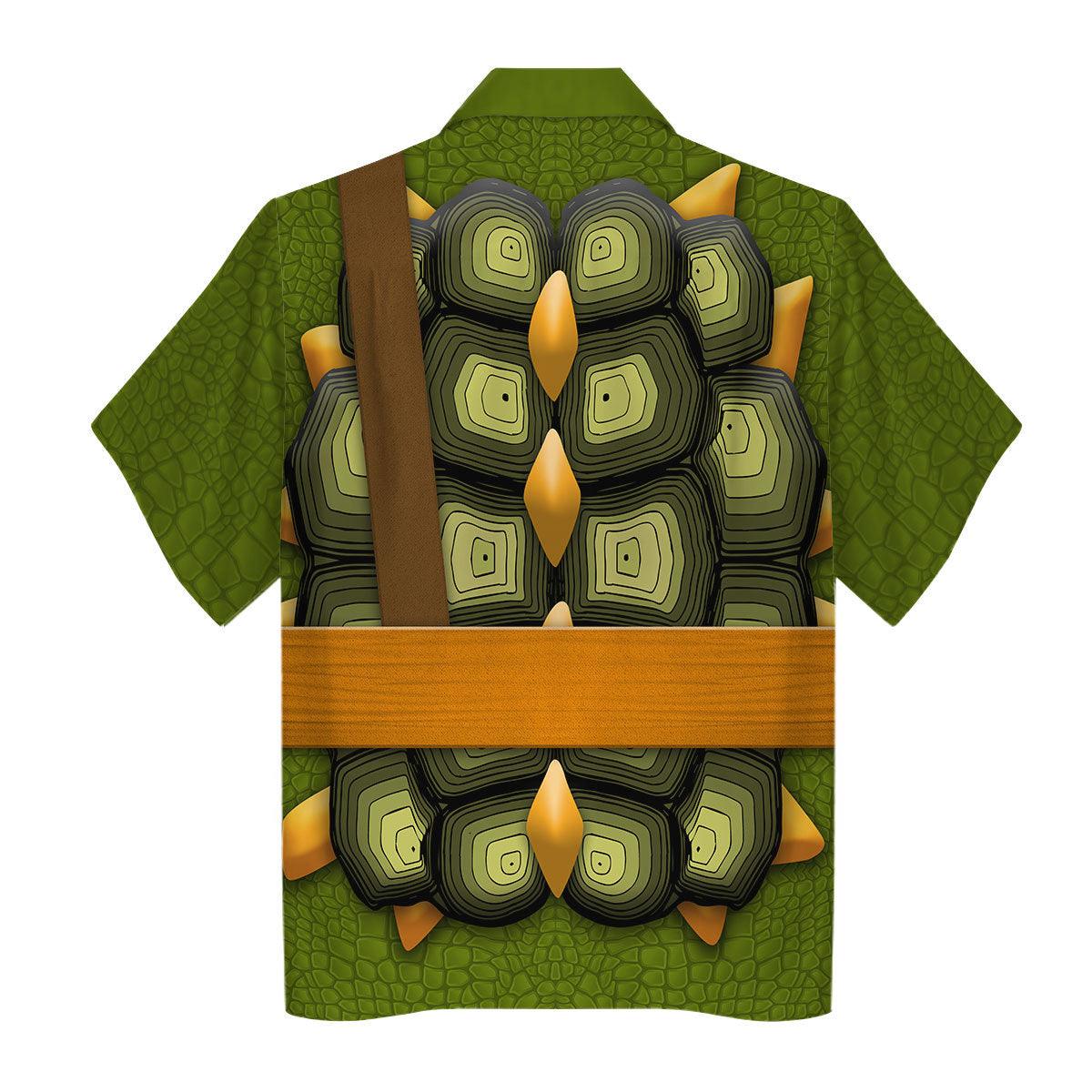 Gearhomie Michelangelo TMNT Costume Hoodie Sweatshirt T-Shirt Sweatpants - Gearhomie.com
