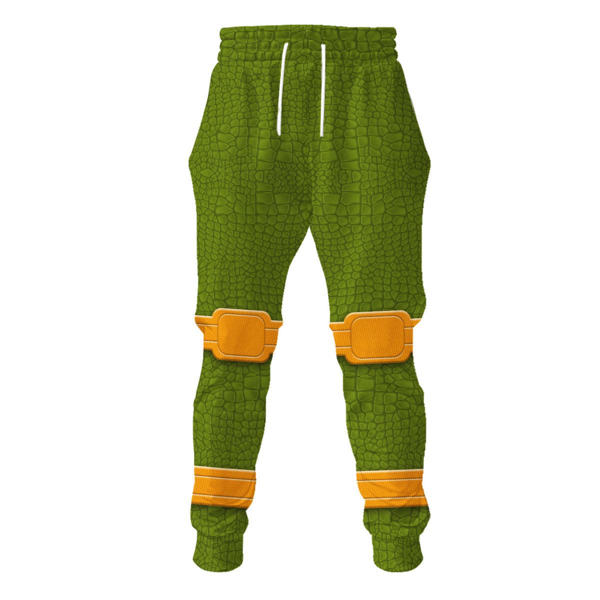 CustomsPig Michelangelo TMNT Costume Hoodie Sweatshirt T-Shirt Sweatpants - CustomsPig.com
