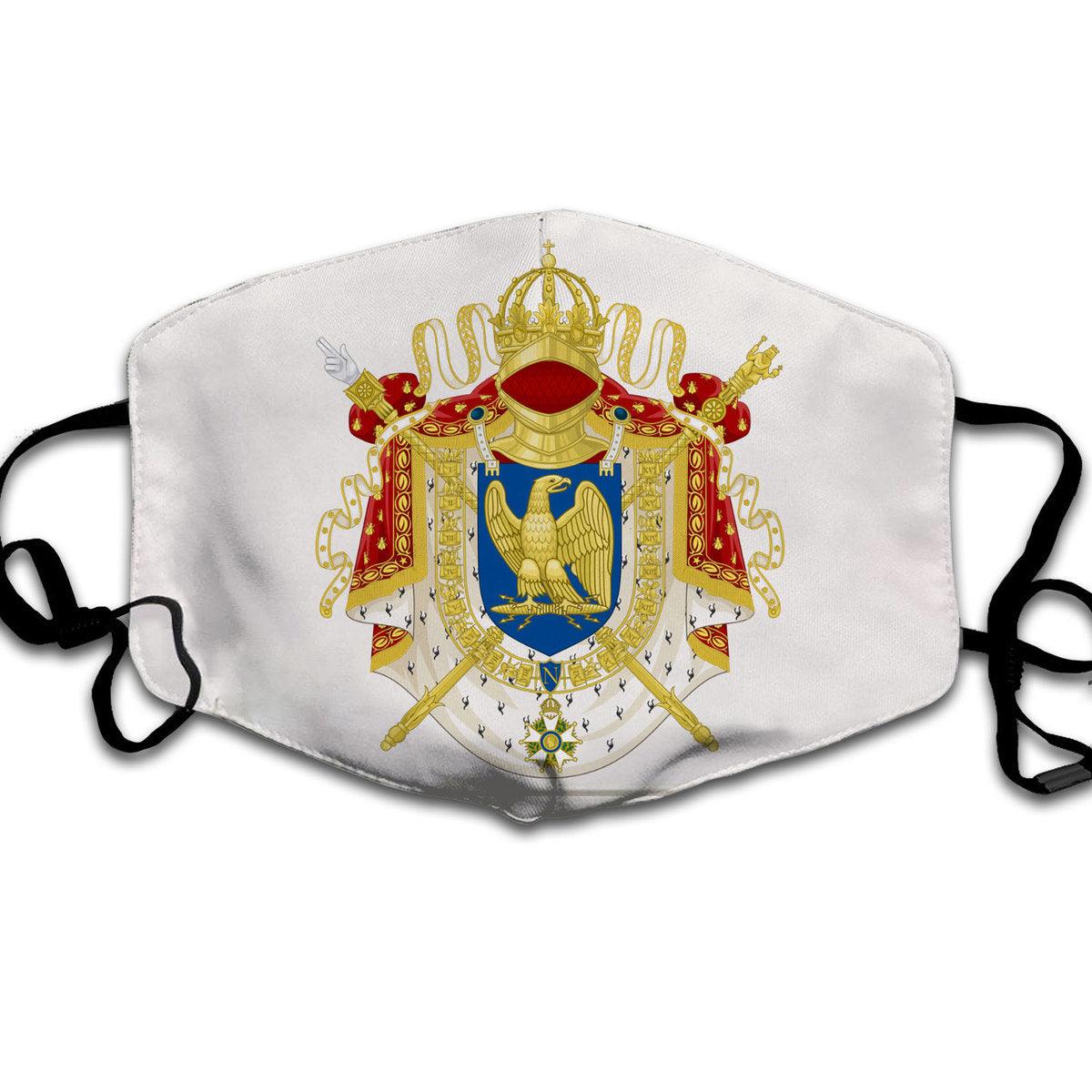 Gearhomie Napoleon Coat Of Arms Face Mask - Gearhomie.com