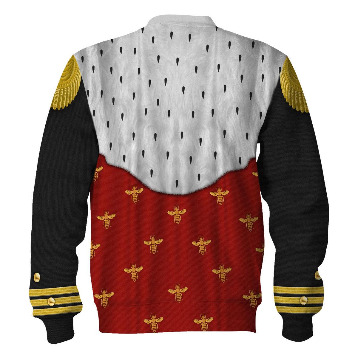 Gearhomie Napoleon III in Coronation Robes Uniform All Over Print Hoodie Sweatshirt T-Shirt Tracksuit - Gearhomie.com