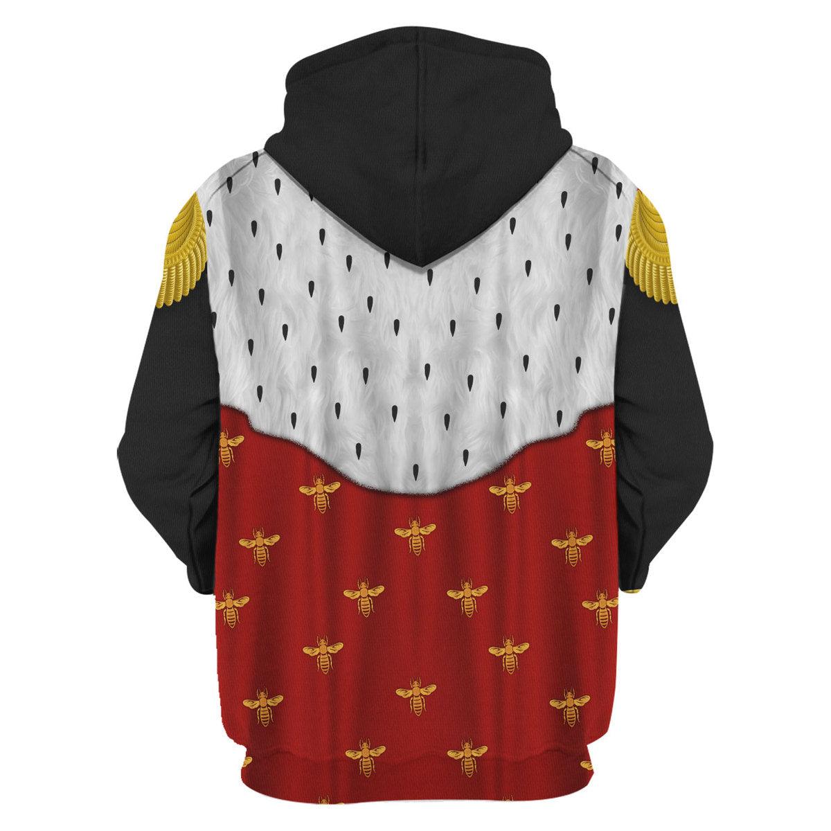 Gearhomie Napoleon III in Coronation Robes Uniform All Over Print Hoodie Sweatshirt T-Shirt Tracksuit - Gearhomie.com