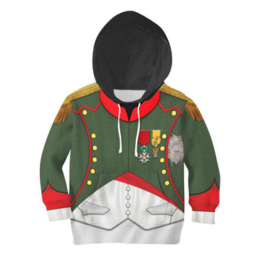 GearHomie Napoleon In Chasseur-Cheval Reg Unisex Kid Tops - Gearhomie.com