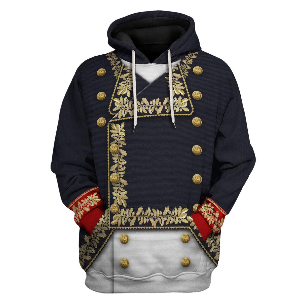 Gearhomie Napoleon in His General Uniform All Over Print Hoodie Sweatshirt T-Shirt Tracksuit - Gearhomie.com