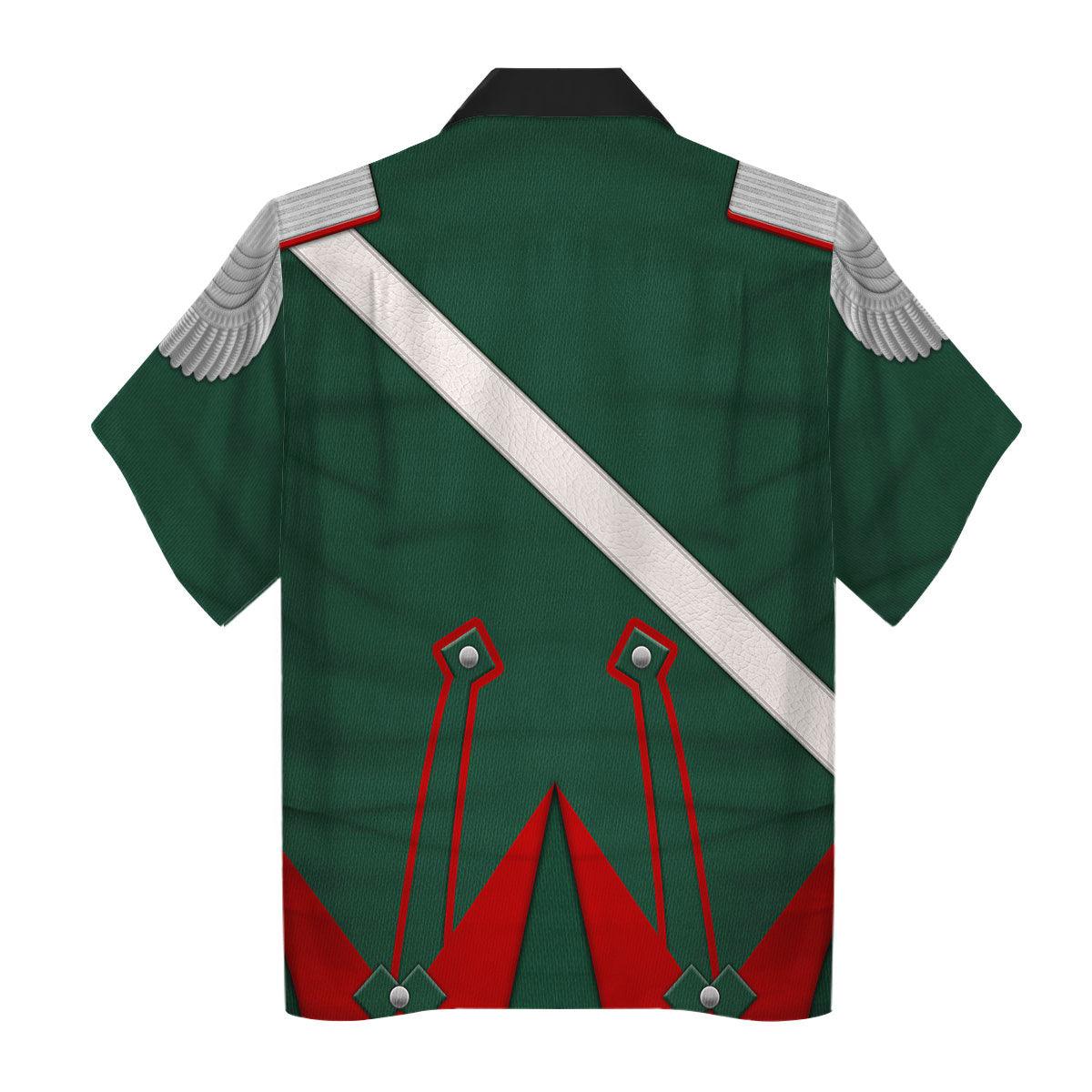 Gearhomie Napoleonic French Light Cavalry-Chasseur A Cheval-Officer (1806-1815) Uniform All Over Print Hoodie Sweatshirt T-Shirt Tracksuit - Gearhomie.com