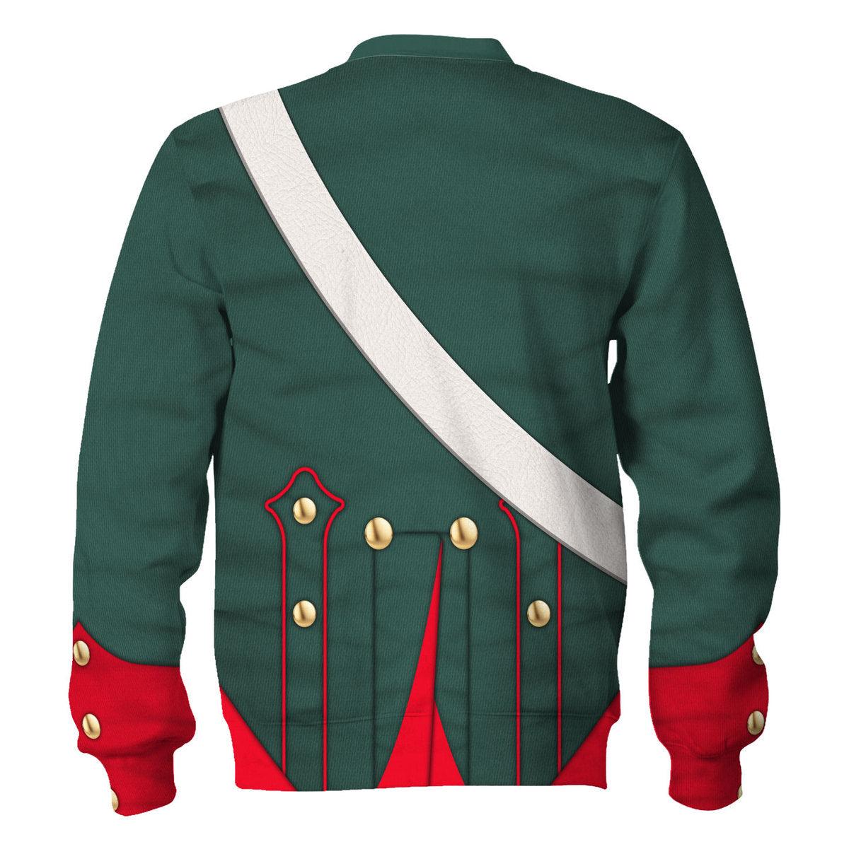 Gearhomie Napoleonic French Light Cavalry-Lancer (1812-1815) Uniform All Over Print Hoodie Sweatshirt T-Shirt Tracksuit - Gearhomie.com