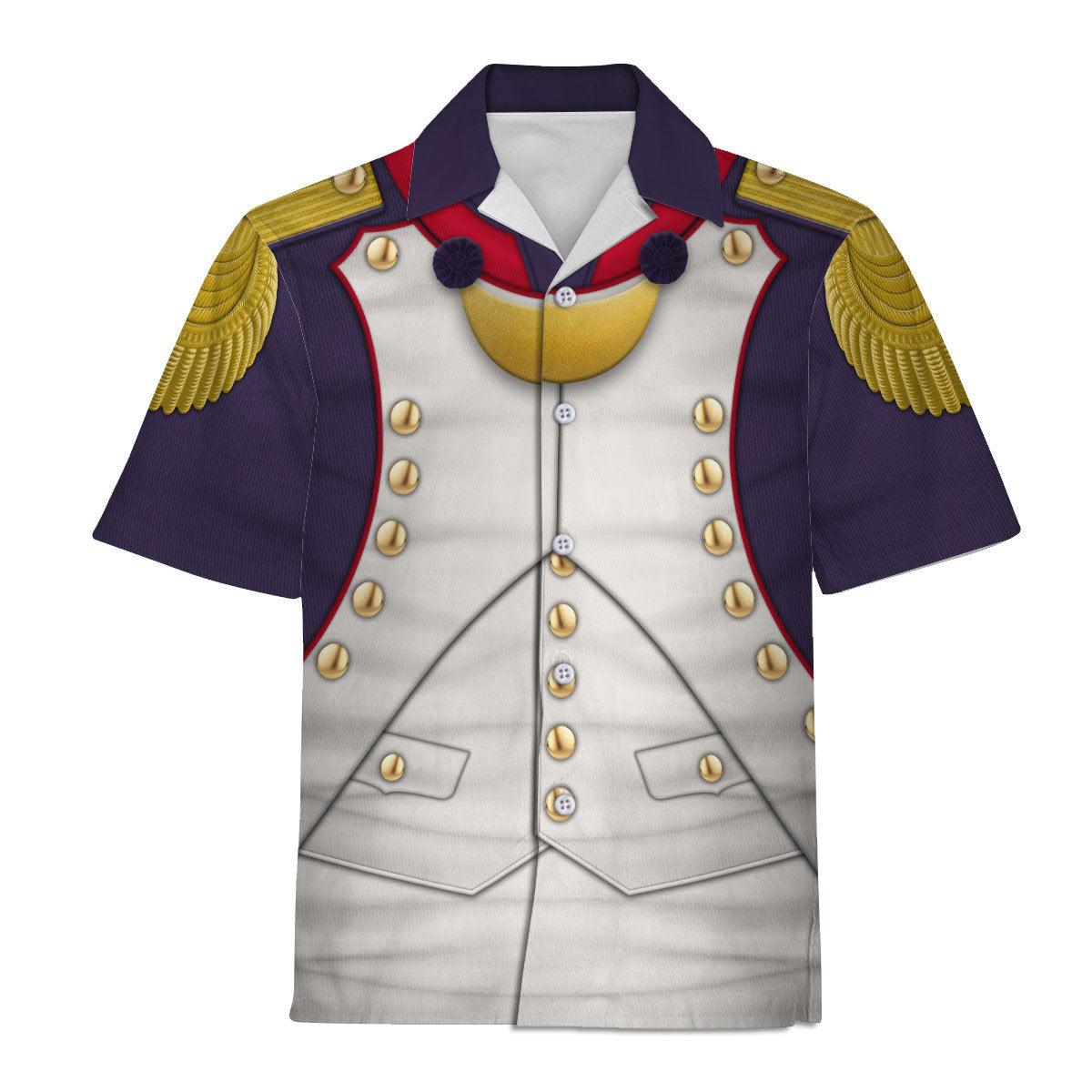 Gearhomie Napoleonic French Line Infantry Officer-1806-1815 Uniform All Over Print Hoodie Sweatshirt T-Shirt Tracksuit - Gearhomie.com