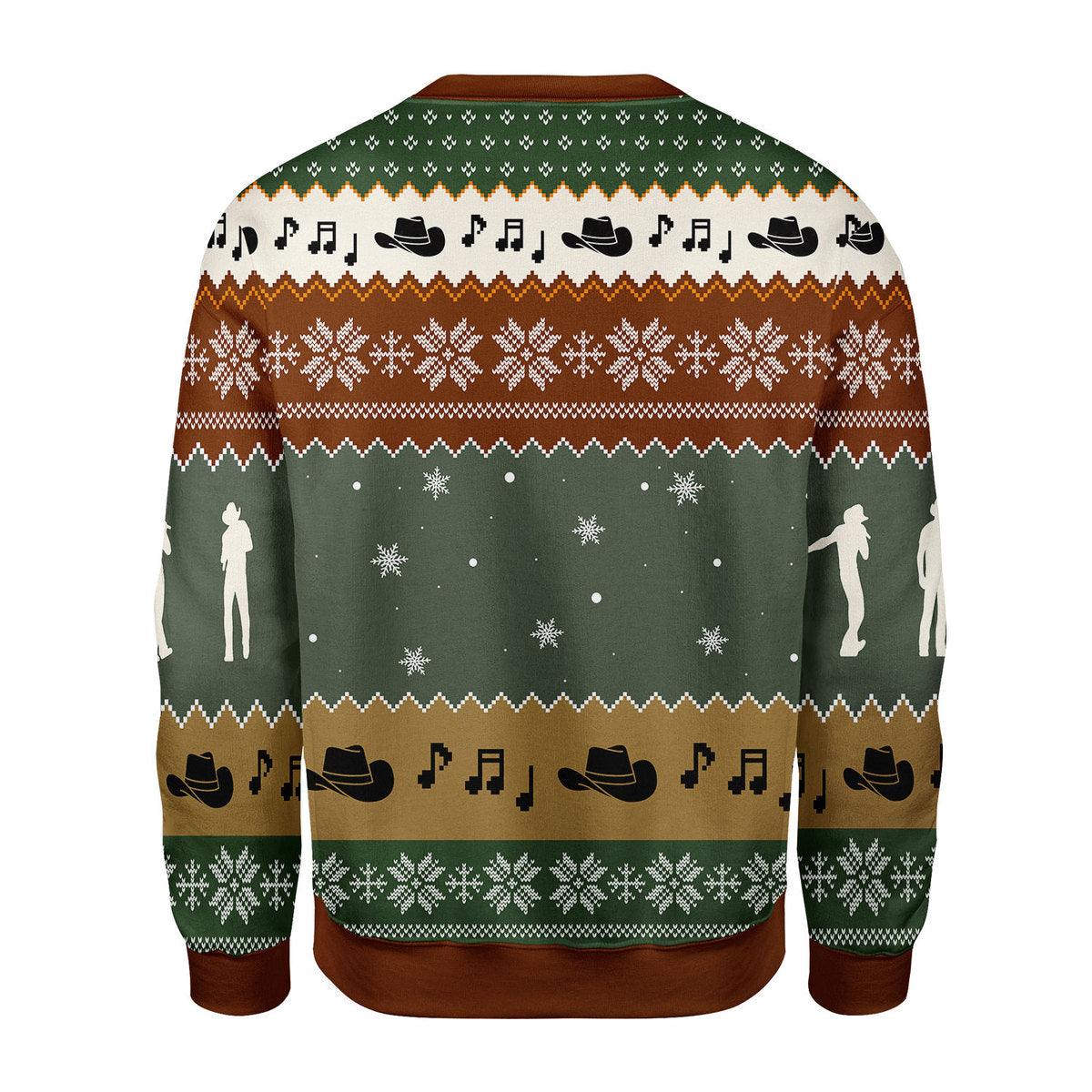 Gearhomie Never Underestimate A Woman Who Is Listening To Tim McGraw Christmas Ugly Sweater - Gearhomie.com