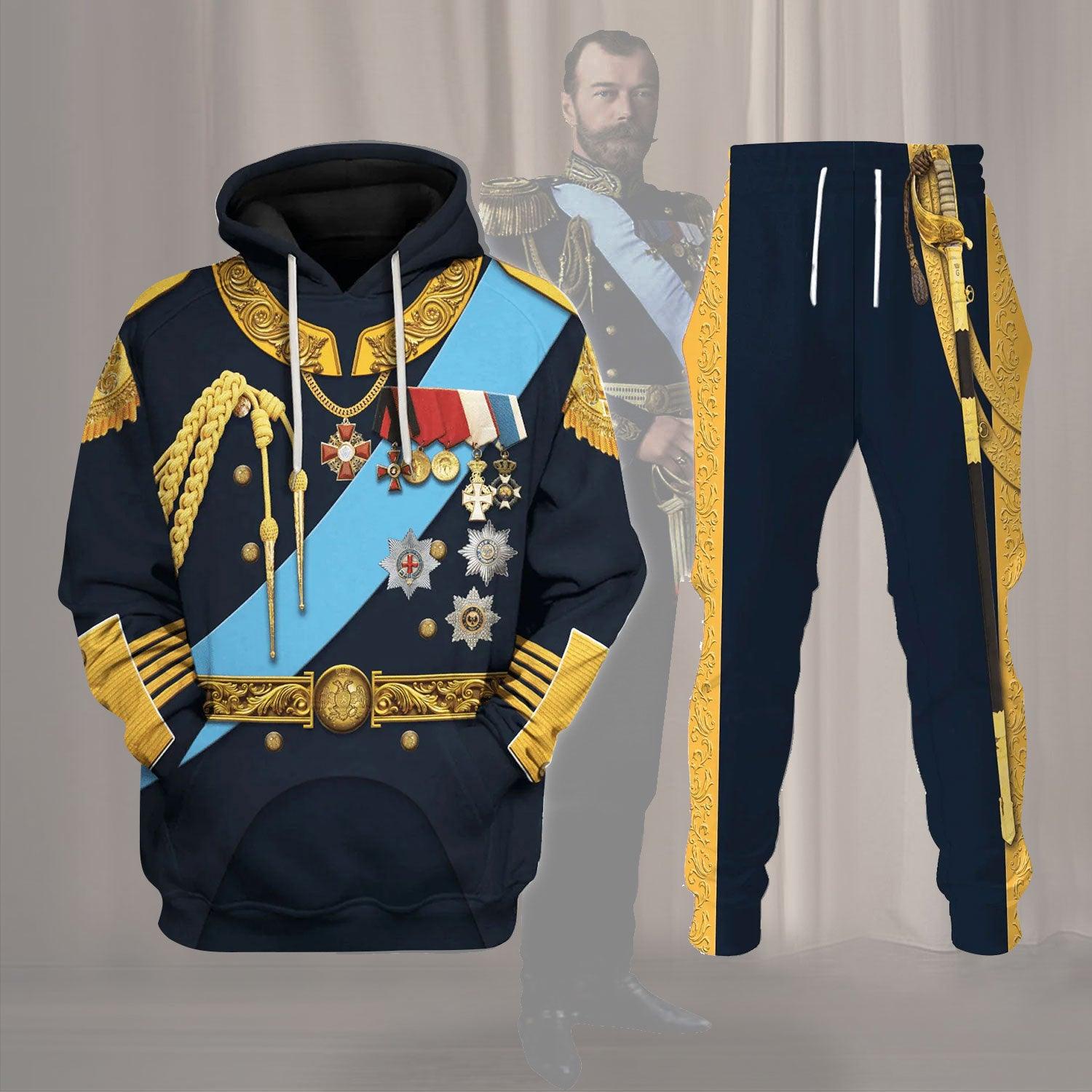  CustomsPig Nicholas II of Russia Costume Hoodie Sweatshirt T-Shirt Tracksuit -  CustomsPig.com