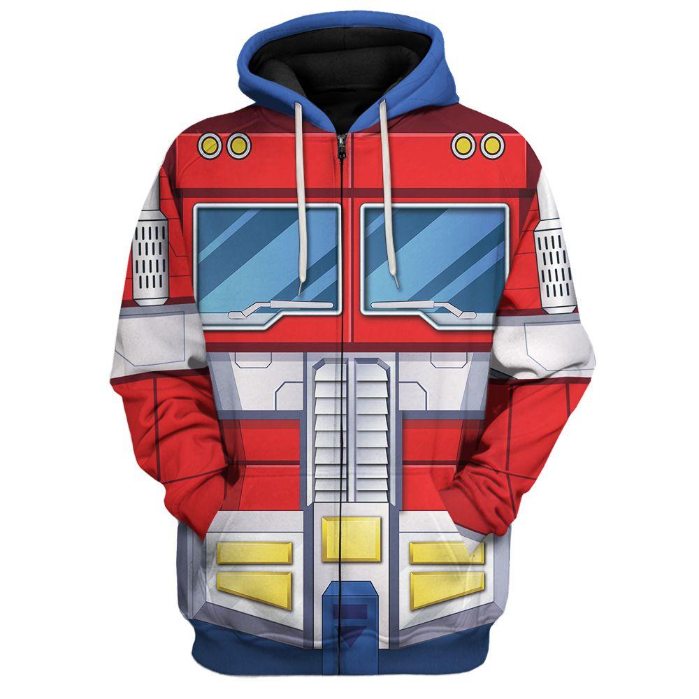 Gearhomie Optimus Prime Costume Cosplay Hoodie Tracksuit - DucG