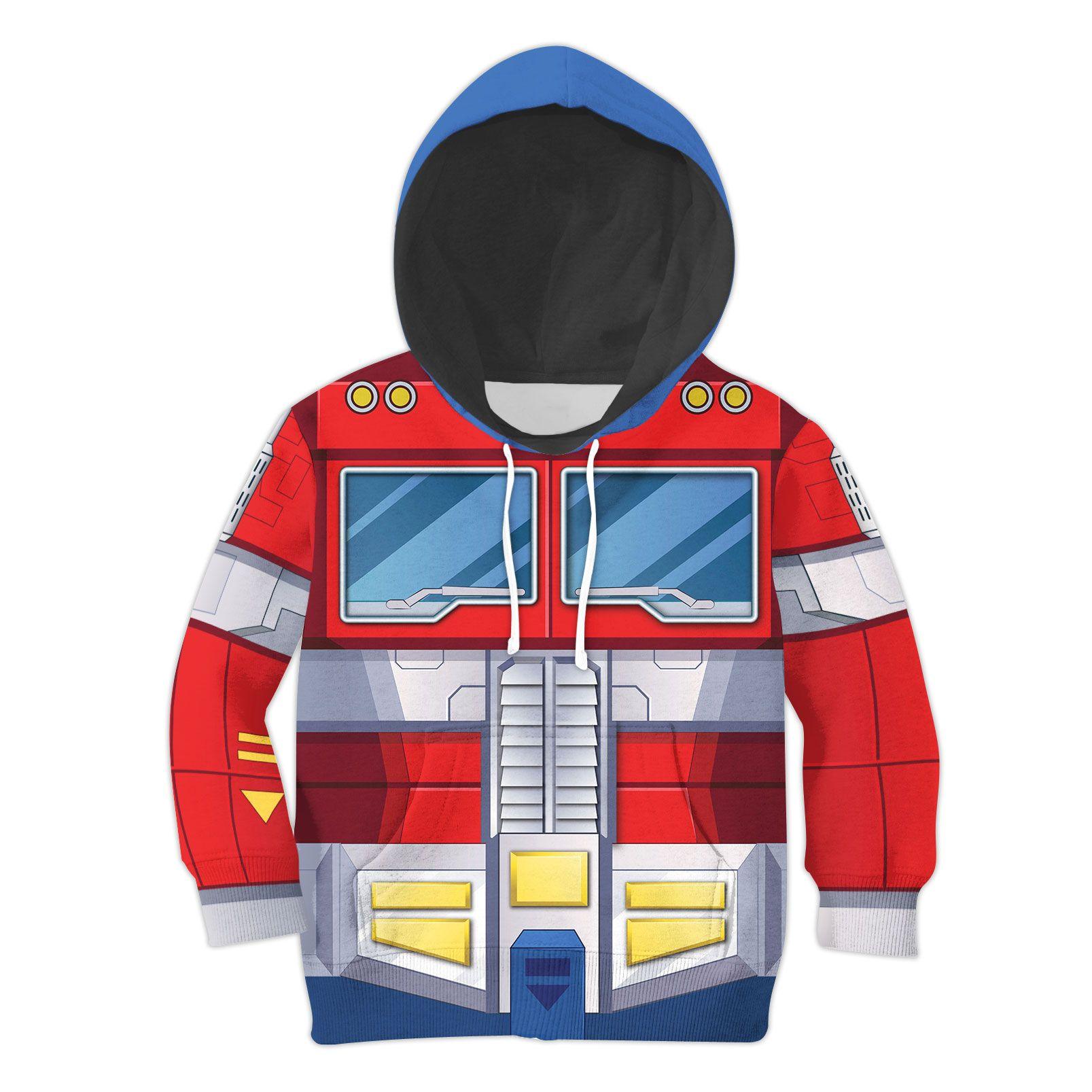  CustomsPig Optimus Prime Kid Costume Cosplay Hoodie Sweatshirt T-Shirt -  CustomsPig.com