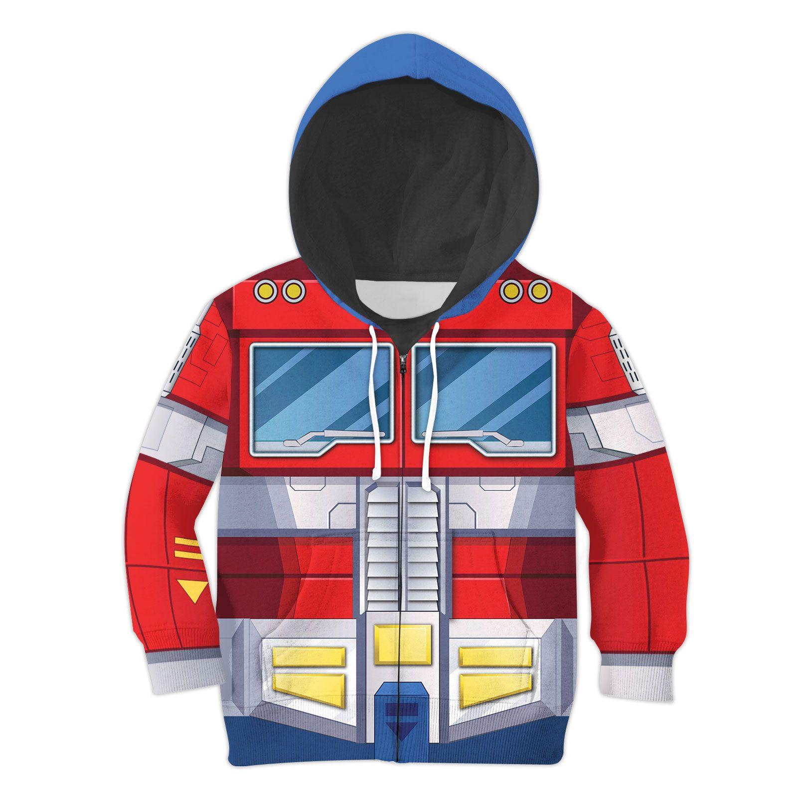  CustomsPig Optimus Prime Kid Costume Cosplay Hoodie Sweatshirt T-Shirt -  CustomsPig.com