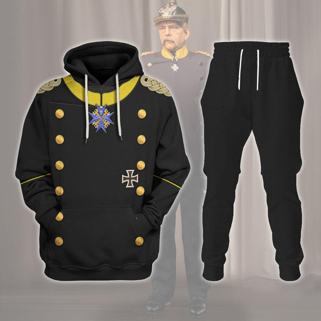 Gearhomie Otto Von Bismarck Prince of Bismarck Costume Hoodie Sweatshirt T-Shirt Tracksuit - Gearhomie.com