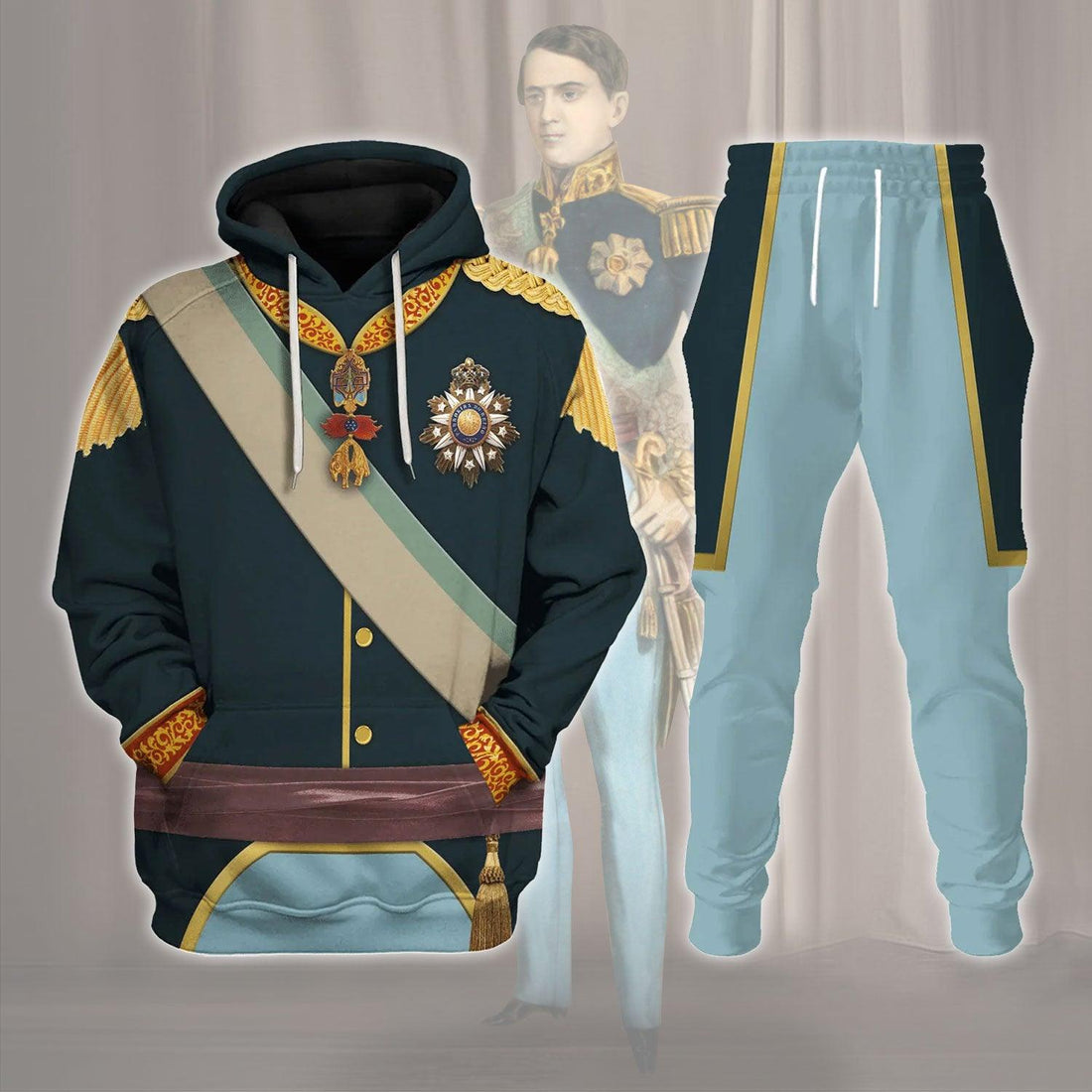 Gearhomie Pedro V of Portugal Costume Hoodie Sweatshirt T-Shirt Tracksuit - Gearhomie.com
