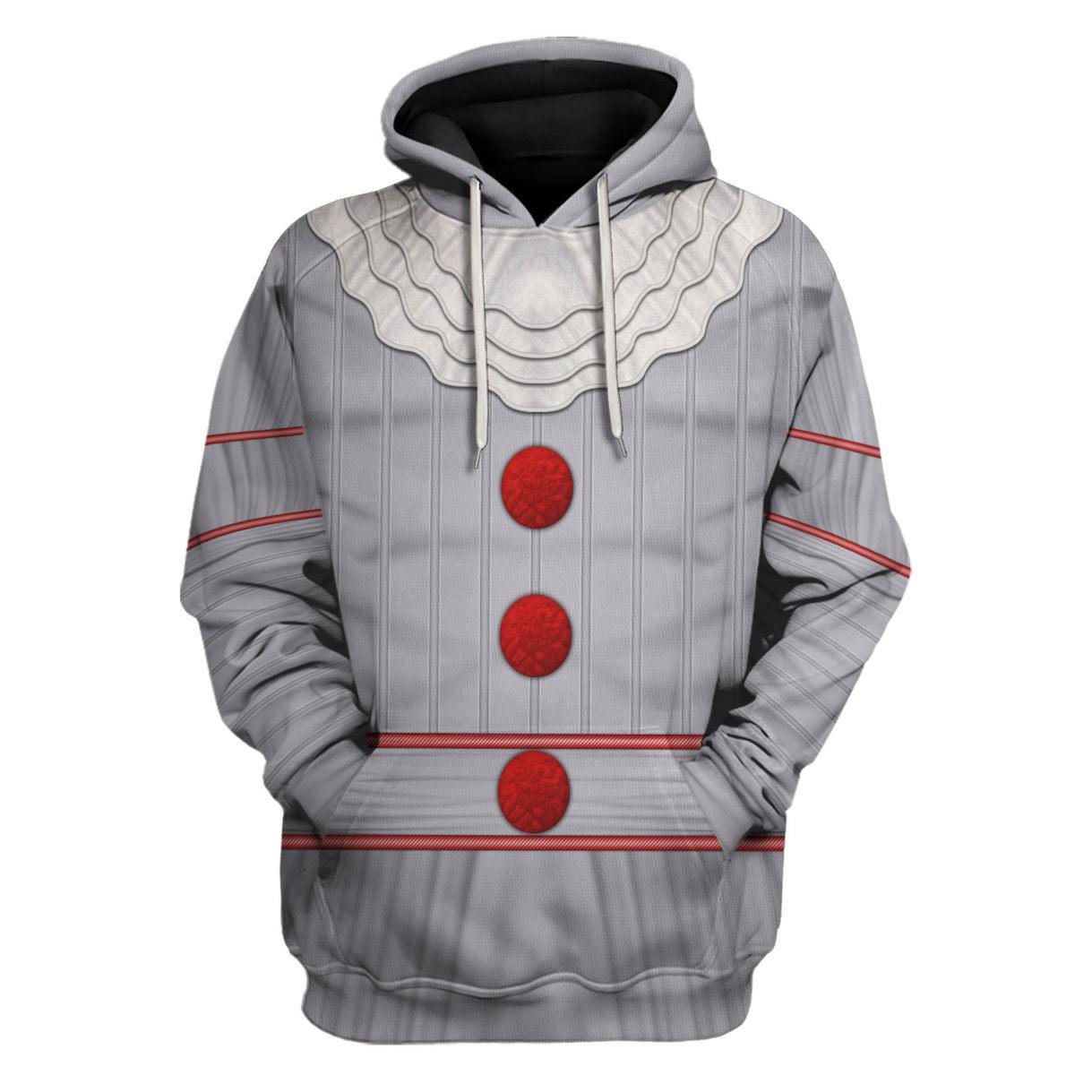 CustomsPig Pennywise Costume Hoodie Sweatshirt T-Shirt Tracksuit - CustomsPig.com
