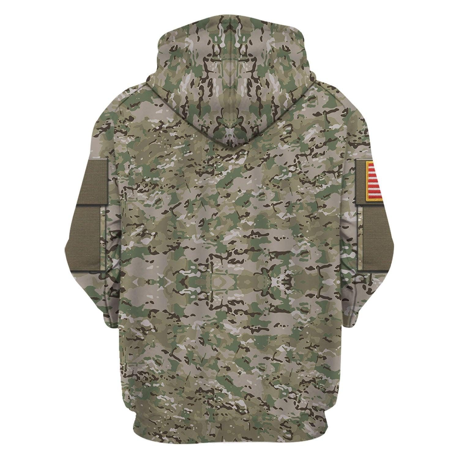 CustomsPig Personalize Name Badge US Army Combat Uniform Operational Camouflage Pattern (OCP) Costume Hoodie Sweatshirt T-Shirt Tracksuit -  CustomsPig.com
