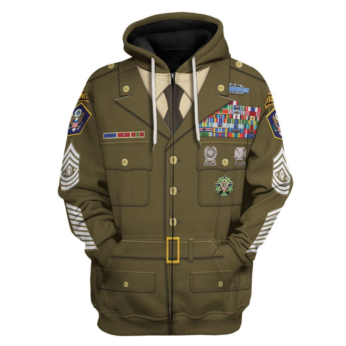 Gearhomie Personalized Rank and Branches ENLISTED Army Green Service Costume Hoodie Sweatshirt T-Shirt Tracksuit - Gearhomie.com