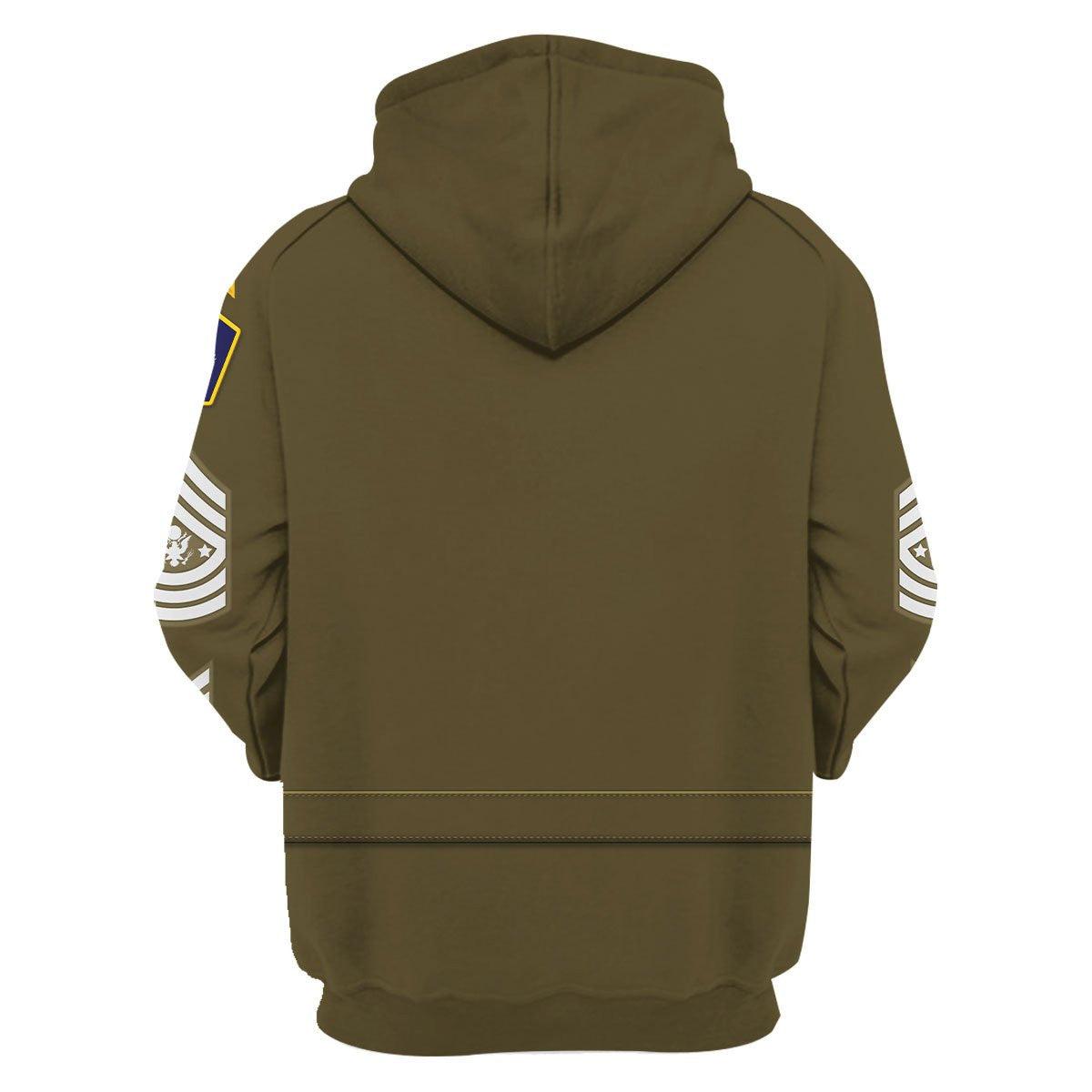 Gearhomie Personalized Rank and Branches ENLISTED Army Green Service Costume Hoodie Sweatshirt T-Shirt Tracksuit - Gearhomie.com