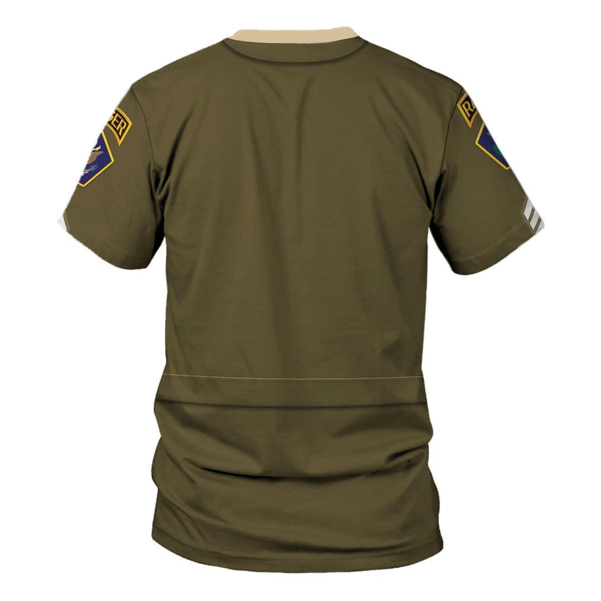 Gearhomie Personalized Rank and Branches ENLISTED Army Green Service Costume Hoodie Sweatshirt T-Shirt Tracksuit - Gearhomie.com