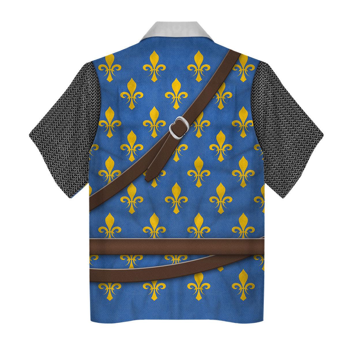 Gearhomie Philip II Augustus Knight Costume Hoodie Sweatshirt T-Shirt Tracksuit - Gearhomie.com