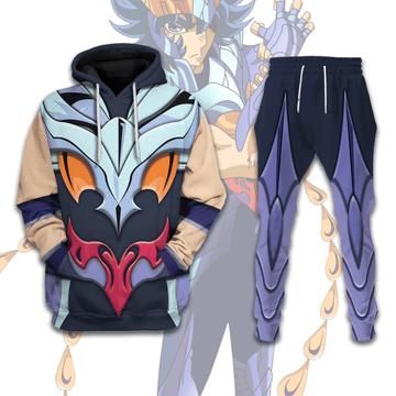 Gearhomie Phoenix Ikki Omega Saint Seiya Costume Hoodie Sweatshirt T-Shirt Tracksuit - DucG