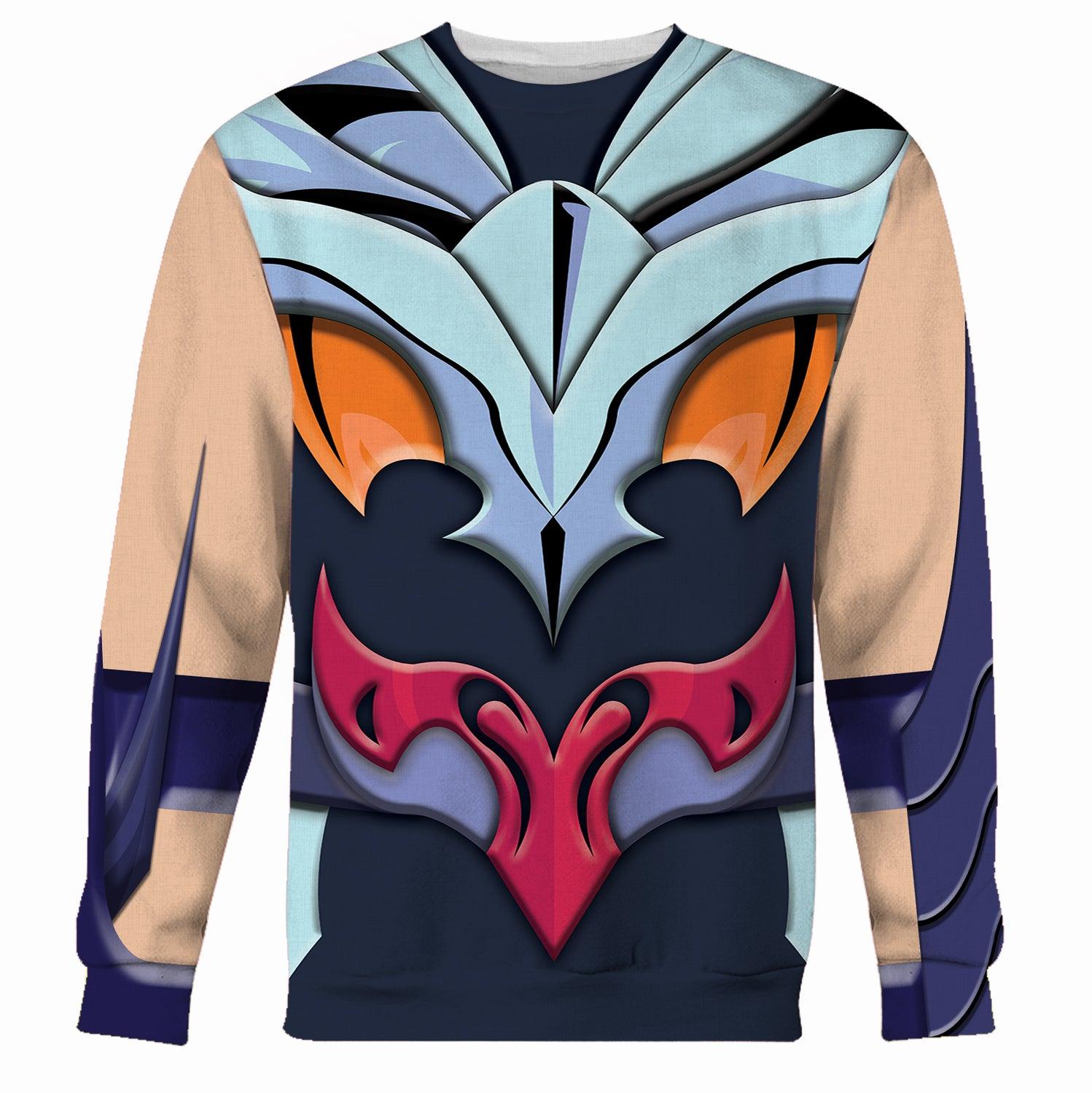 Gearhomie Phoenix Ikki Omega Saint Seiya Costume Hoodie Sweatshirt T-Shirt Tracksuit - DucG