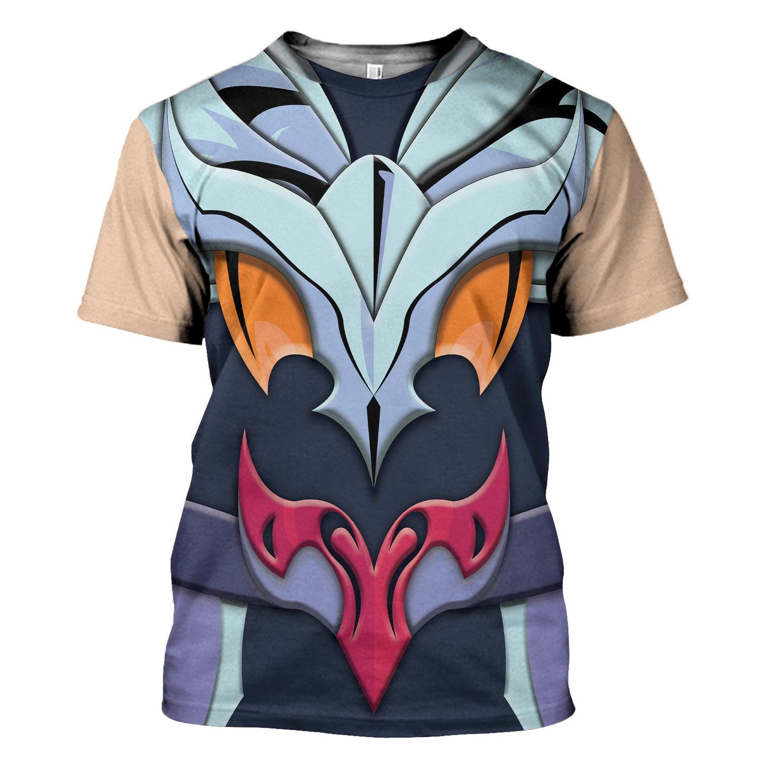Gearhomie Phoenix Ikki Omega Saint Seiya Costume Hoodie Sweatshirt T-Shirt Tracksuit - DucG