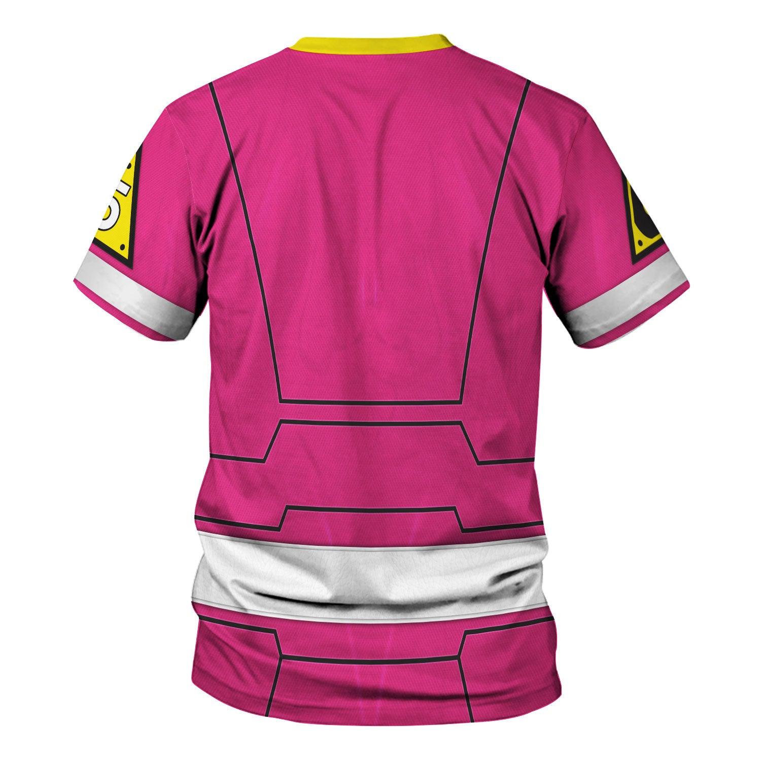  CustomsPig Pink Power Rangers Turbo Hoodies Sweatshirt T-shirt Hawaiian Tracksuit -  CustomsPig.com