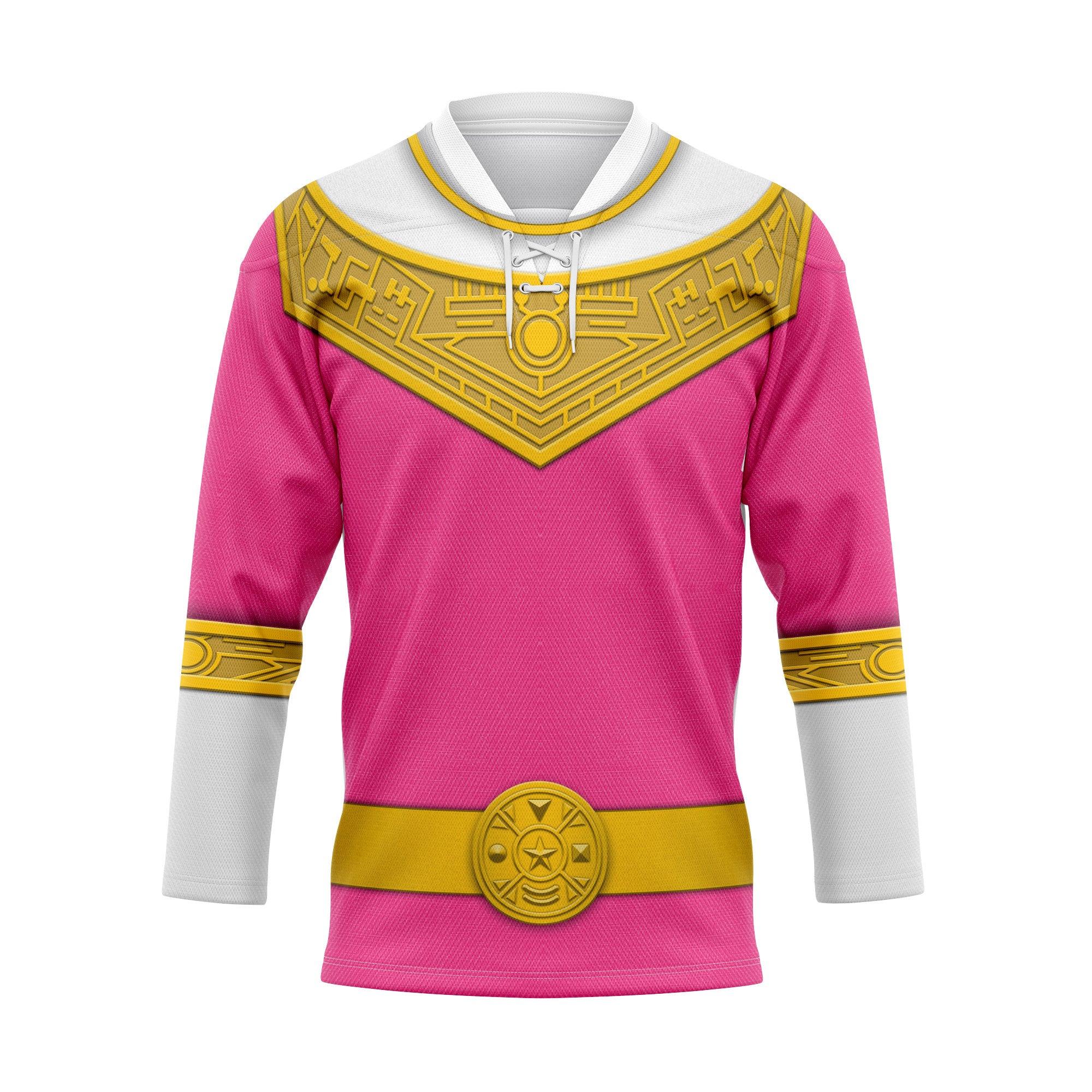  CustomsPig Pink Power Rangers Zeo Hockey Jersey -  CustomsPig.com