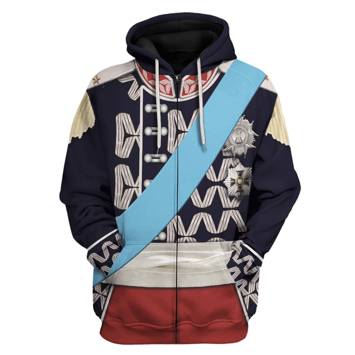 Gearhomie Polish General Jozef Poniatowski Costume Hoodie Sweatshirt T-Shirt Tracksuit - Gearhomie.com