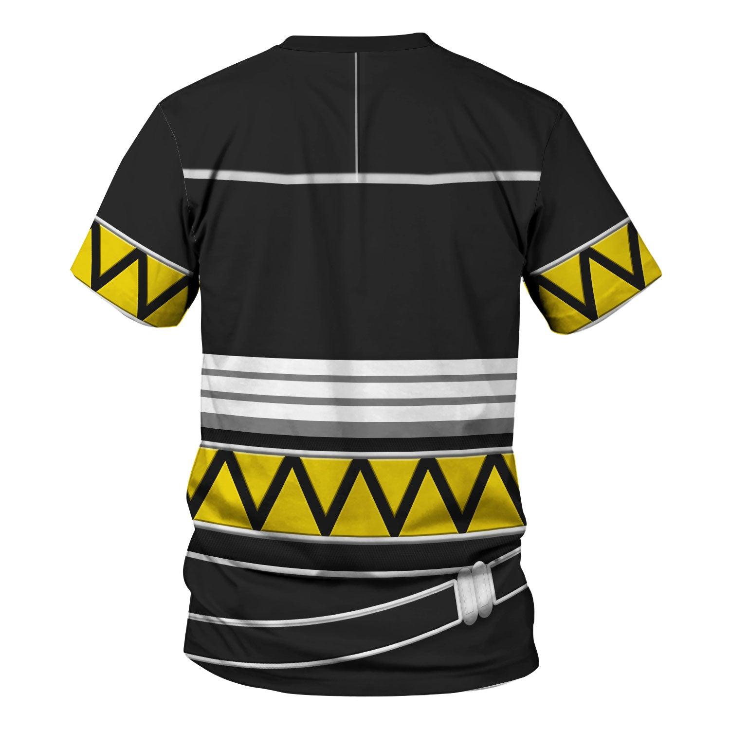 CustomsPig Power Rangers Lost Galaxy Black Costume Hoodie Sweatshirt T-Shirt Tracksuit - CustomsPig.com