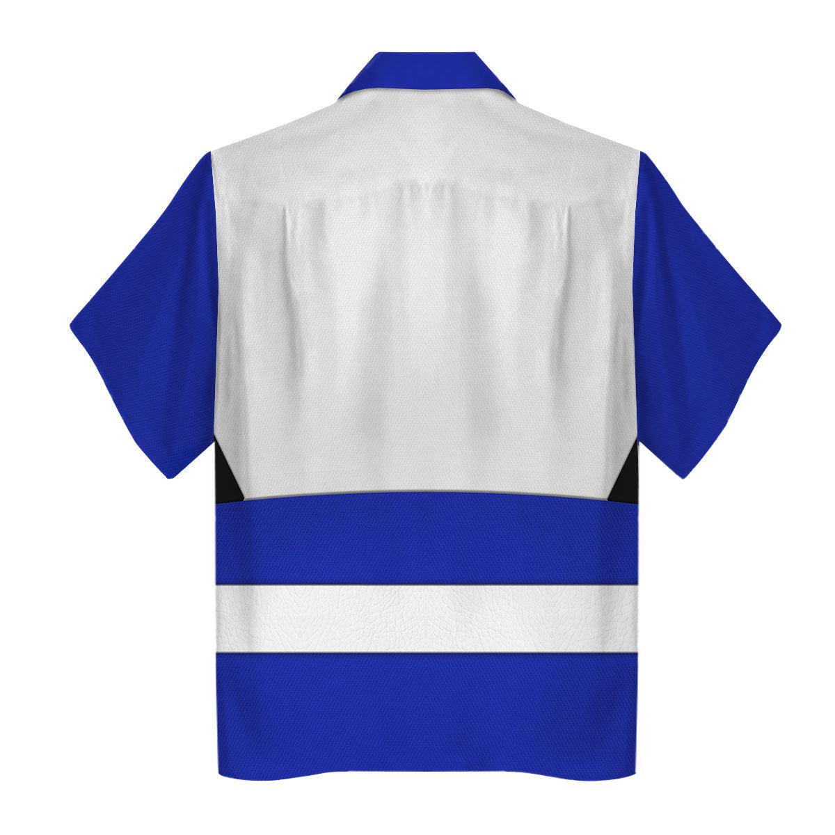 Gearhomie Power Rangers Lost Galaxy Blue Costume Hoodie Sweatshirt T-Shirt Tracksuit - Gearhomie.com