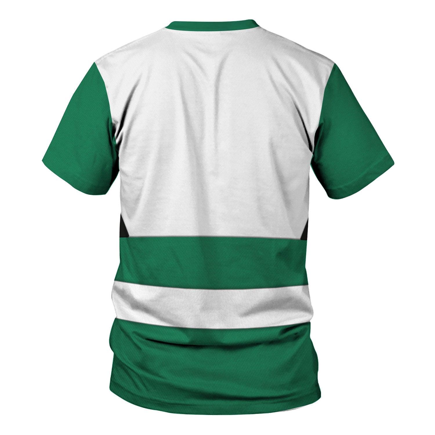 Gearhomie Power Rangers Lost Galaxy Green Costume Hoodie Sweatshirt T-Shirt Tracksuit - Gearhomie.com