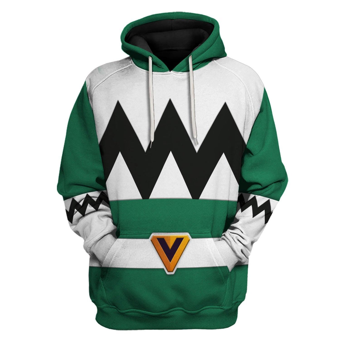 CustomsPig Power Rangers Lost Galaxy Green Costume Hoodie Sweatshirt T-Shirt Tracksuit - CustomsPig.com