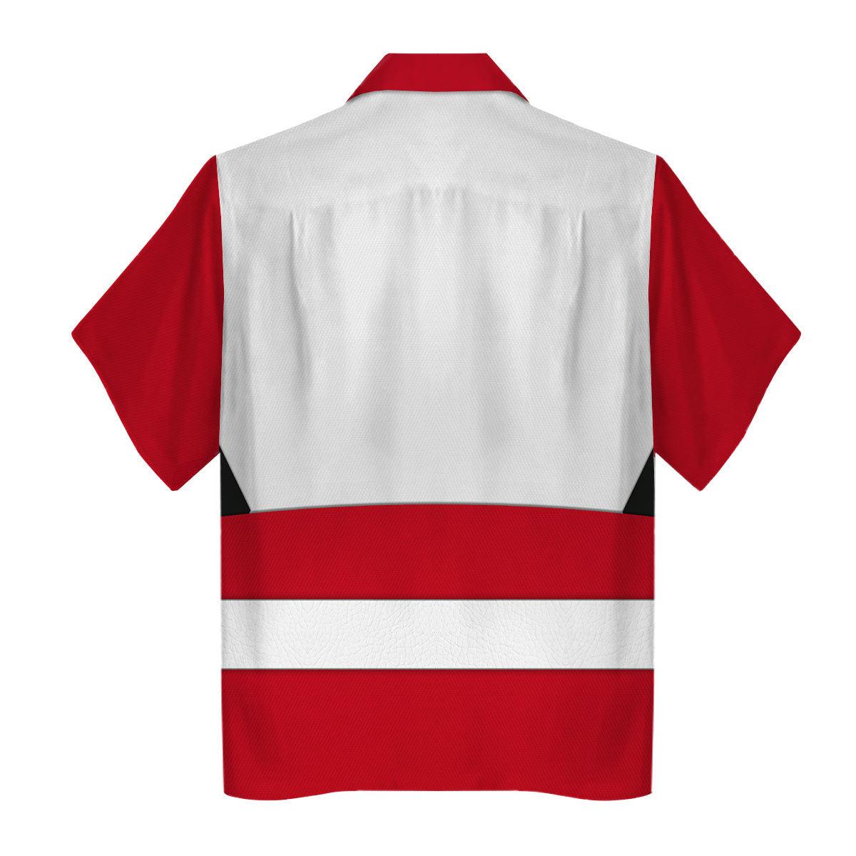 Gearhomie Power Rangers Lost Galaxy Red Costume Hoodie Sweatshirt T-Shirt Tracksuit - Gearhomie.com