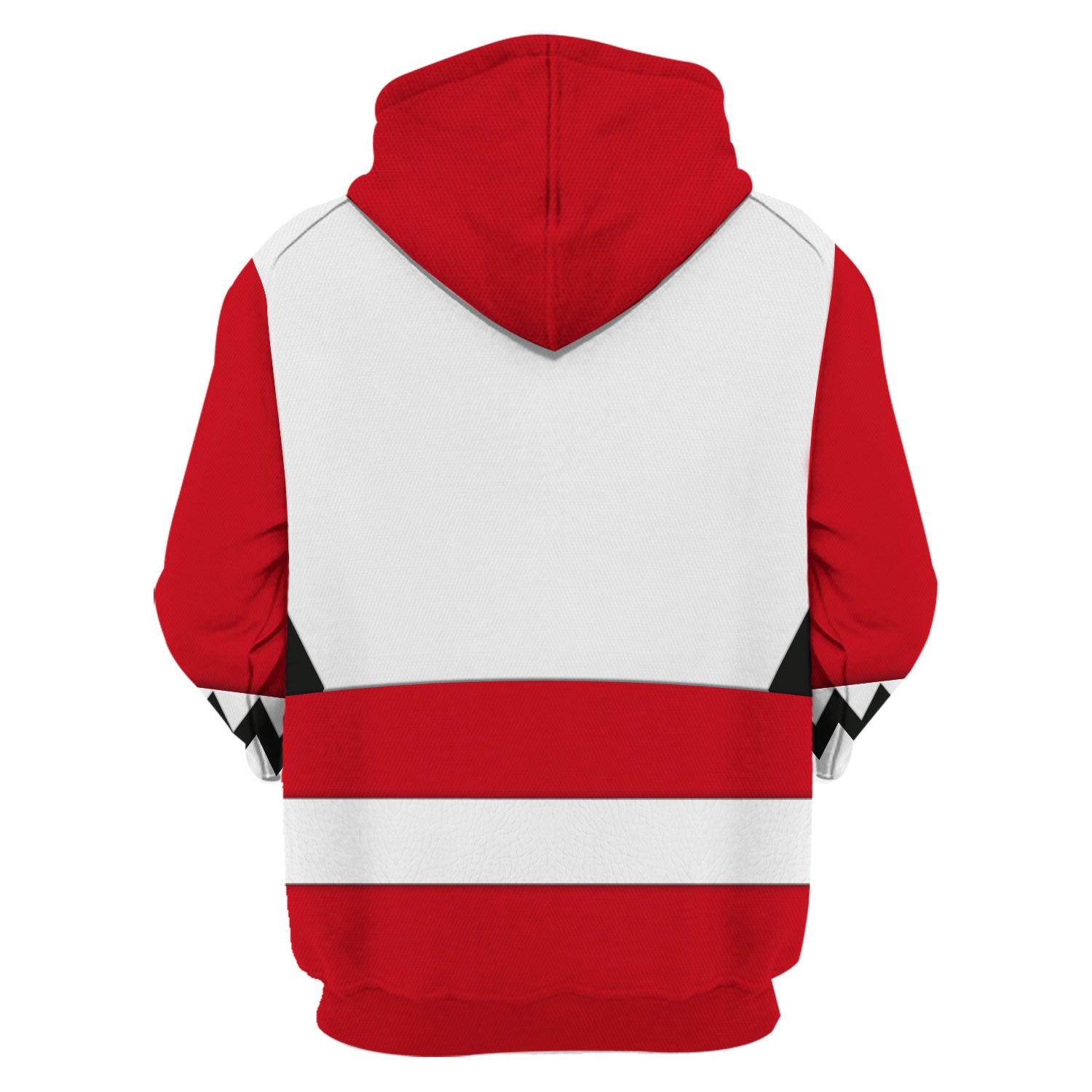 Gearhomie Power Rangers Lost Galaxy Red Costume Hoodie Sweatshirt T-Shirt Tracksuit - Gearhomie.com