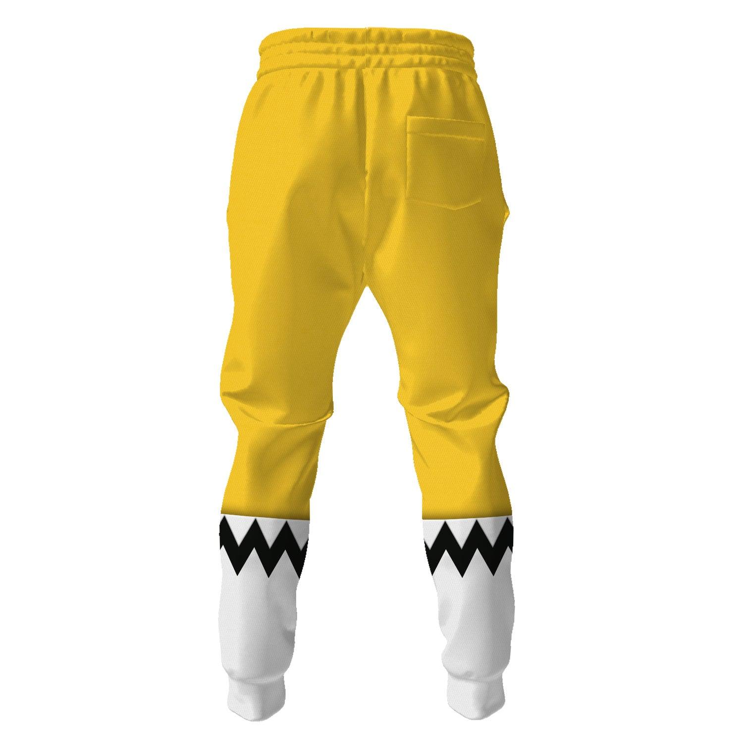 Gearhomie Power Rangers Lost Galaxy Yellow Costume Hoodie Sweatshirt T-Shirt Tracksuit - Gearhomie.com