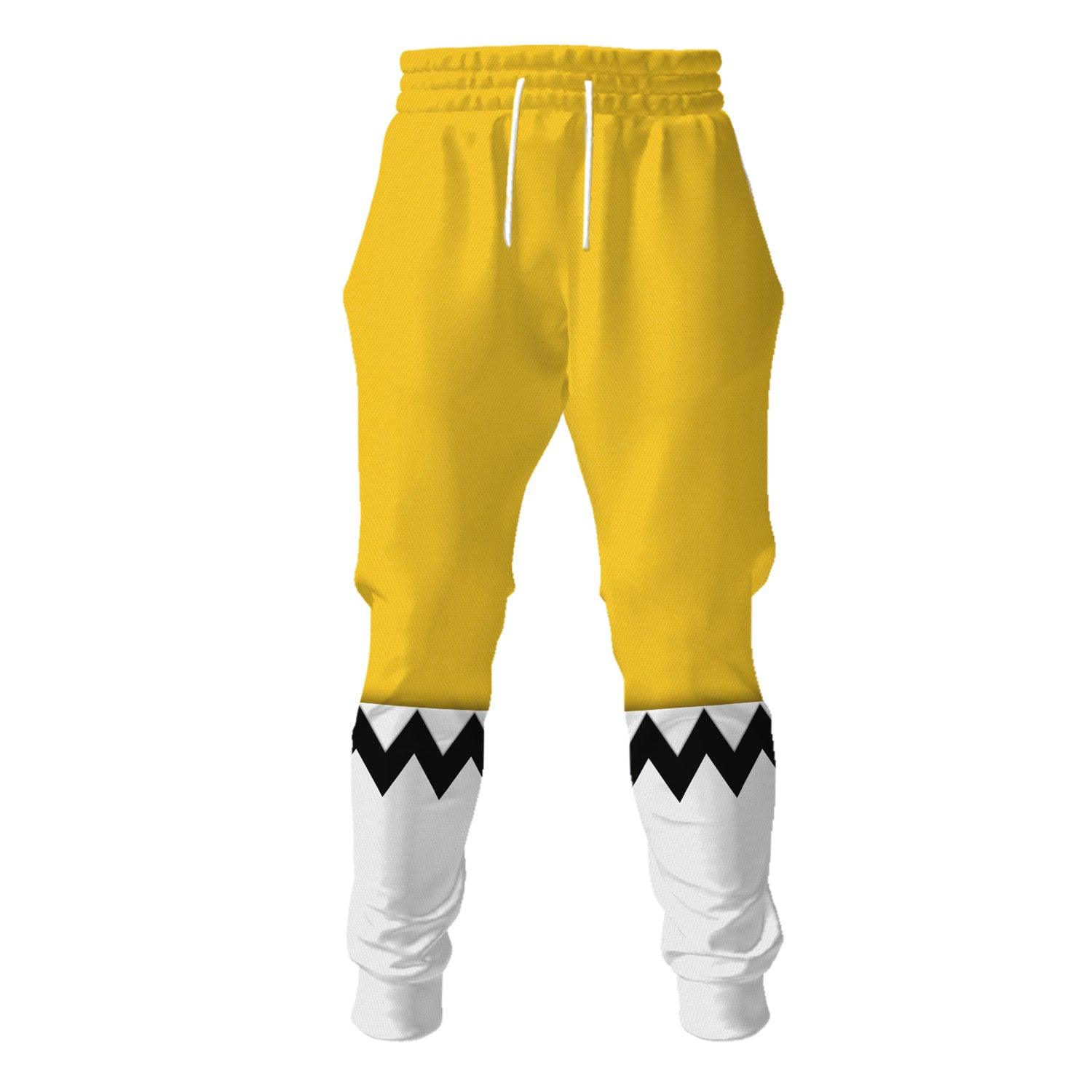Gearhomie Power Rangers Lost Galaxy Yellow Costume Hoodie Sweatshirt T-Shirt Tracksuit - Gearhomie.com