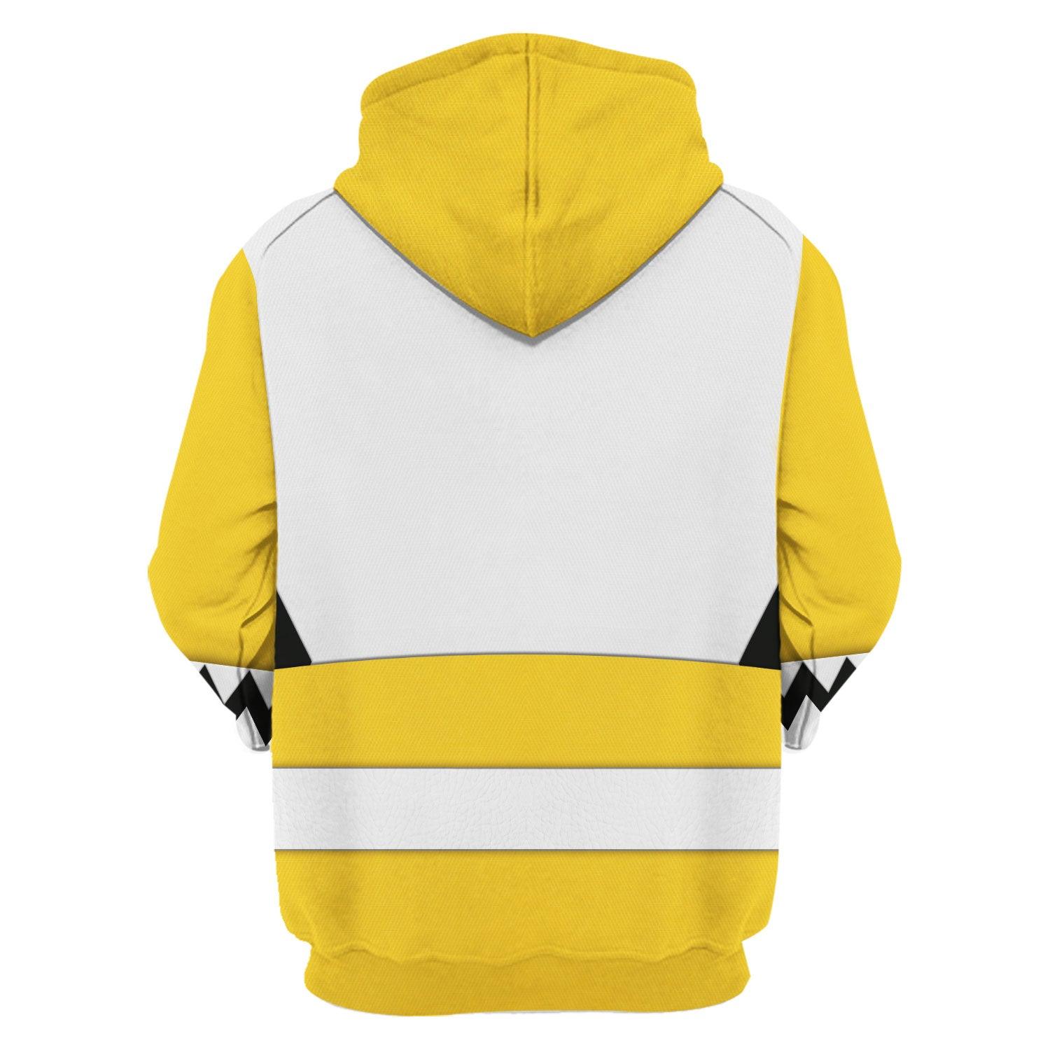 Gearhomie Power Rangers Lost Galaxy Yellow Costume Hoodie Sweatshirt T-Shirt Tracksuit - Gearhomie.com