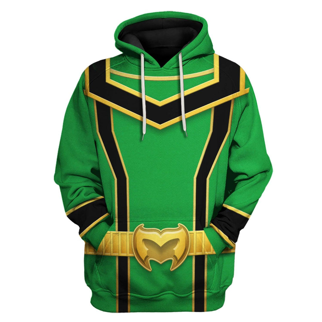 CustomsPig Power Rangers Mystic Force (2006) Green Costume Hoodie Sweatshirt T-Shirt Tracksuit - CustomsPig.com