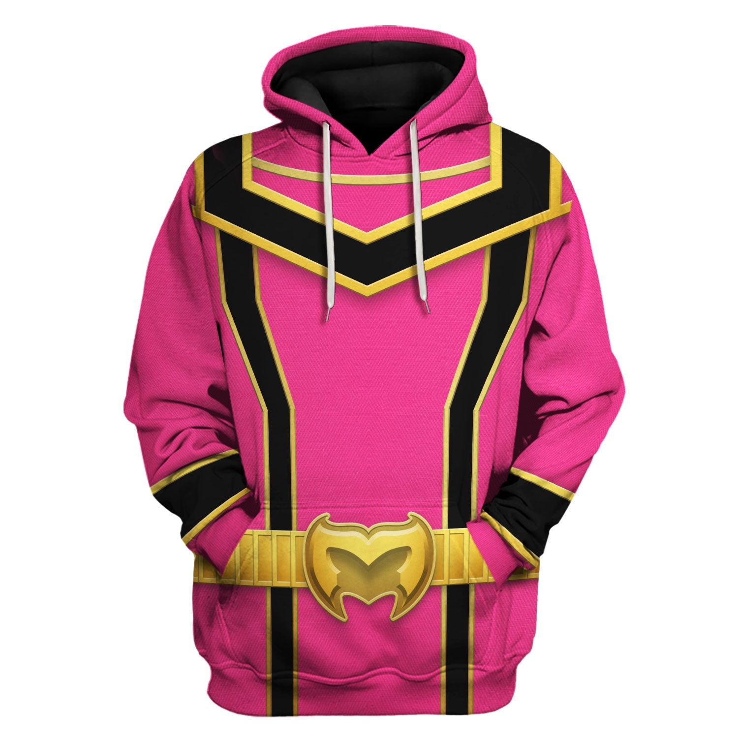 Gearhomie Power Rangers Mystic Force (2006) Pink Costume Hoodie Sweatshirt T-Shirt Tracksuit - Gearhomie.com