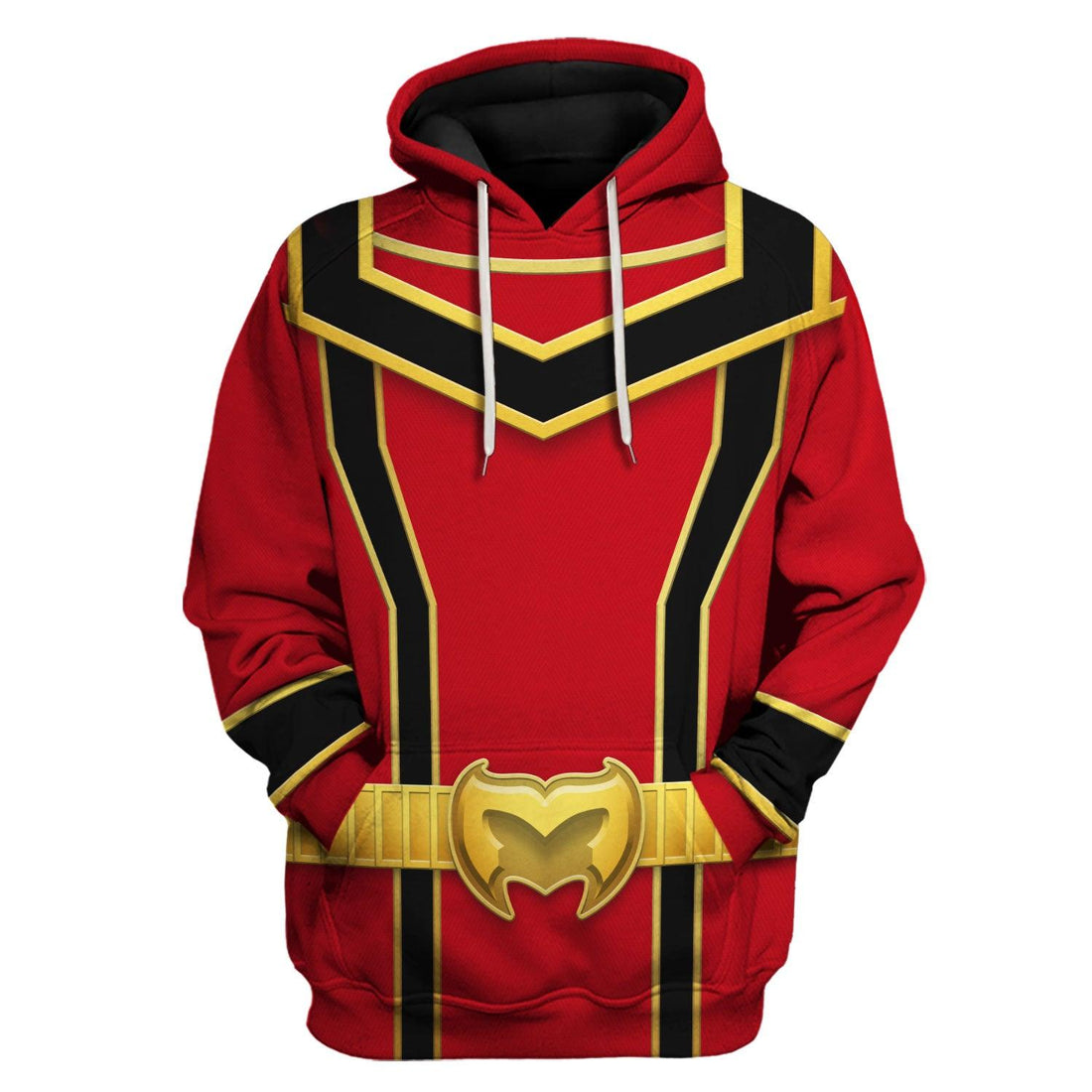 CustomsPig Power Rangers Mystic Force (2006) Red Costume Hoodie Sweatshirt T-Shirt Tracksuit - CustomsPig.com
