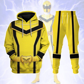 Gearhomie Power Rangers Mystic Force (2006) Yellow Costume Hoodie Sweatshirt T-Shirt Tracksuit - Gearhomie.com
