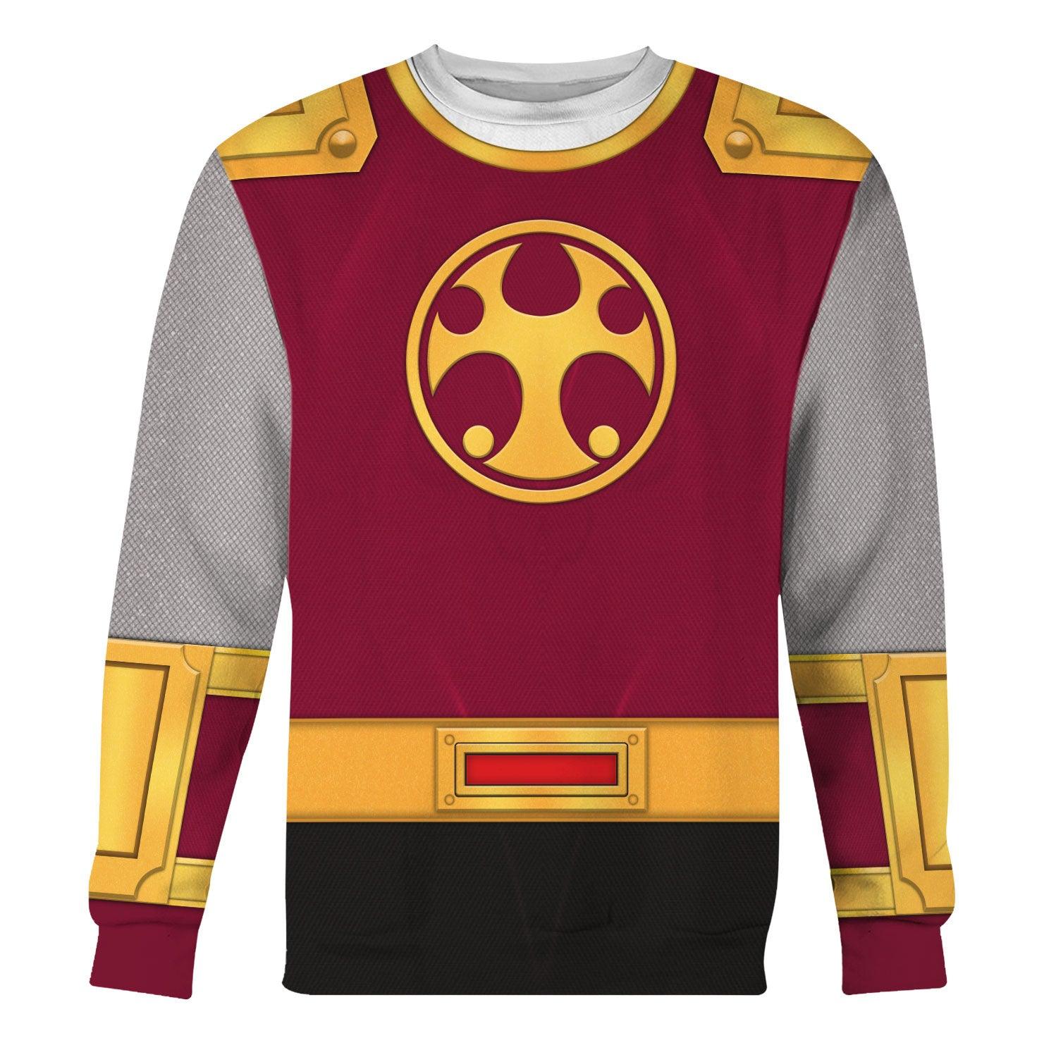  CustomsPig Power Rangers Ninja Storm Crimson Thunder Ranger Hoodies Sweatshirt T-shirt Hawaiian Tracksuit -  CustomsPig.com