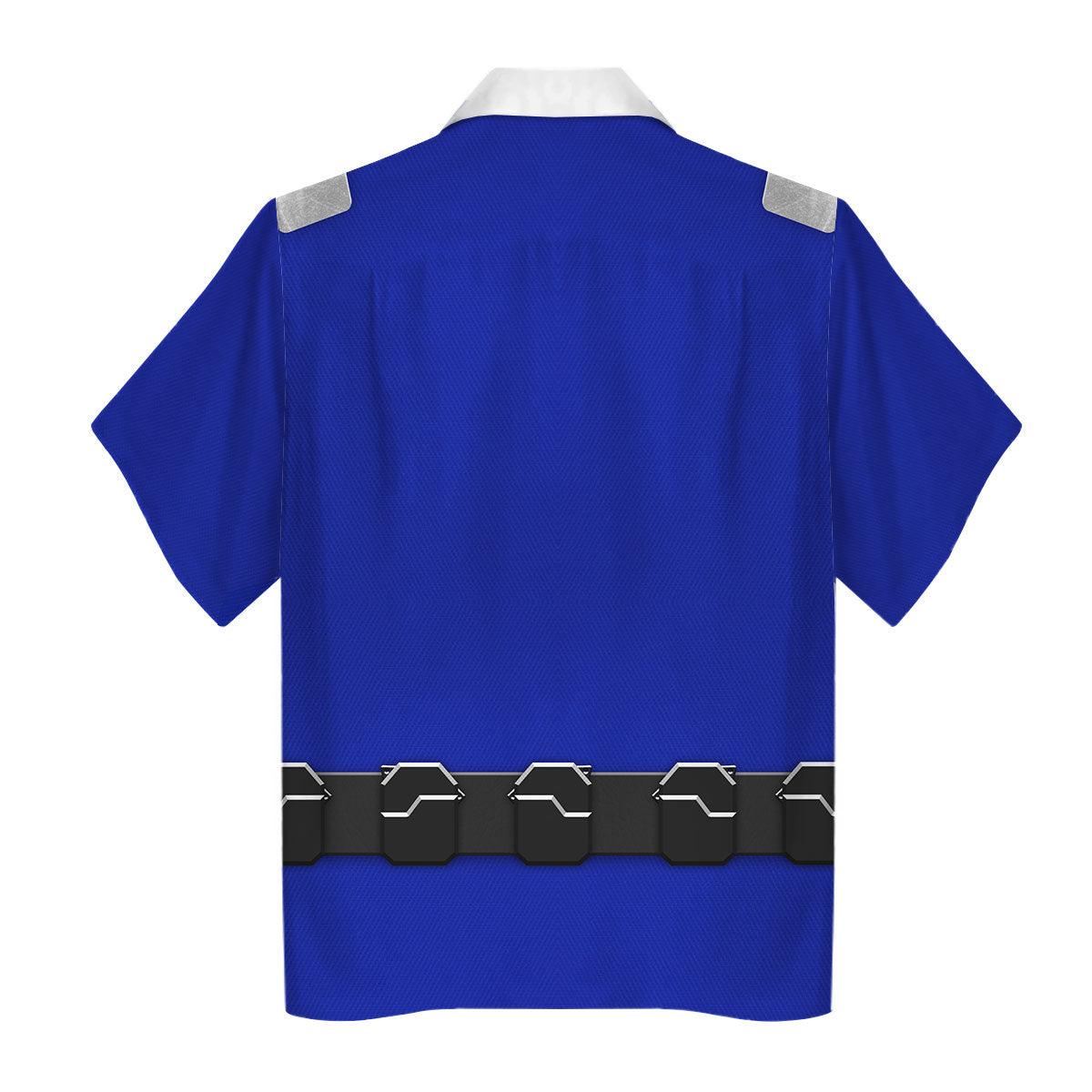 Gearhomie Power Rangers RPM (2009) Blue Costume Hoodie Sweatshirt T-Shirt Tracksuit - Gearhomie.com
