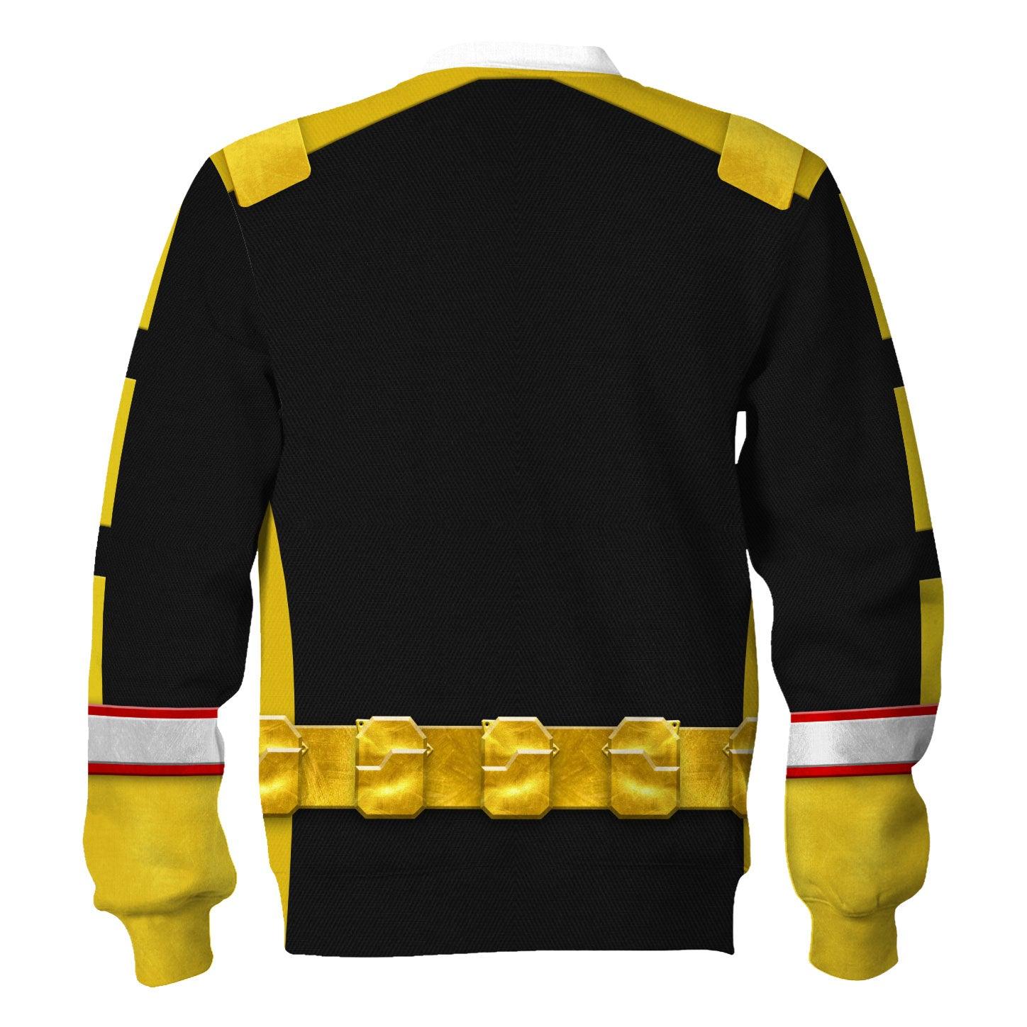 Gearhomie Power Rangers RPM (2009) Gold Costume Hoodie Sweatshirt T-Shirt Tracksuit - Gearhomie.com