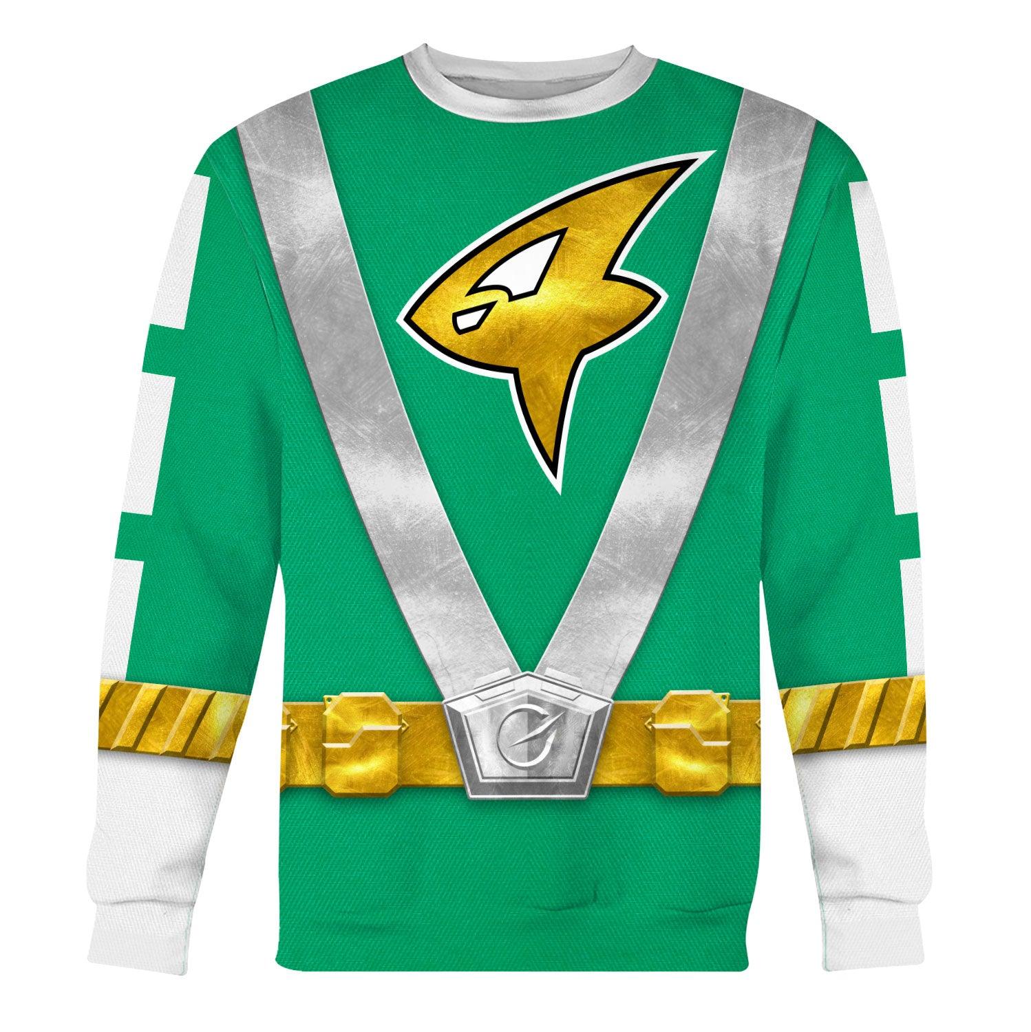 Gearhomie Power Rangers RPM (2009) Green Costume Hoodie Sweatshirt T-Shirt Tracksuit - Gearhomie.com